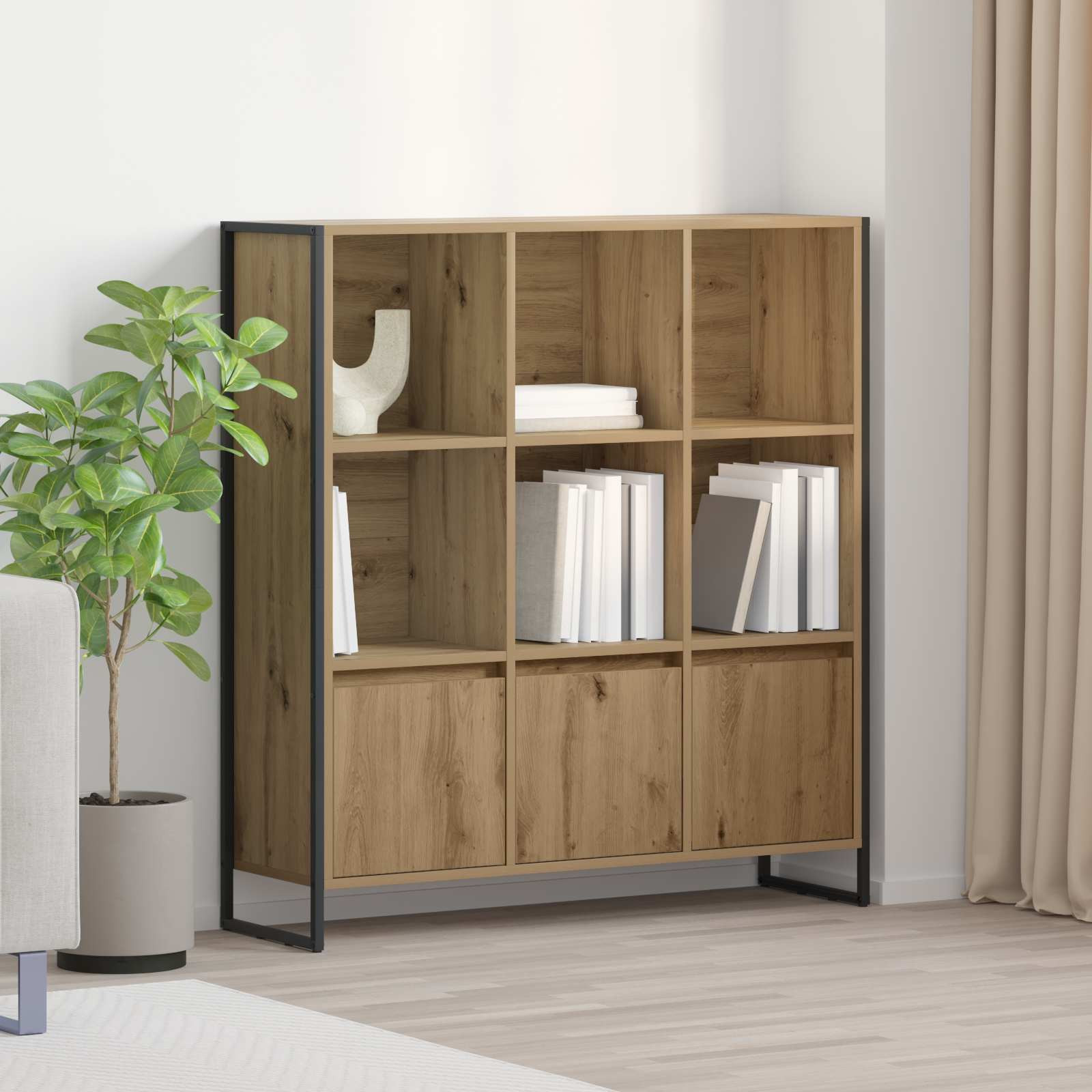 vidaXL Bücherregal 99,5 x 30 x 108 cm Holzwerkstoff