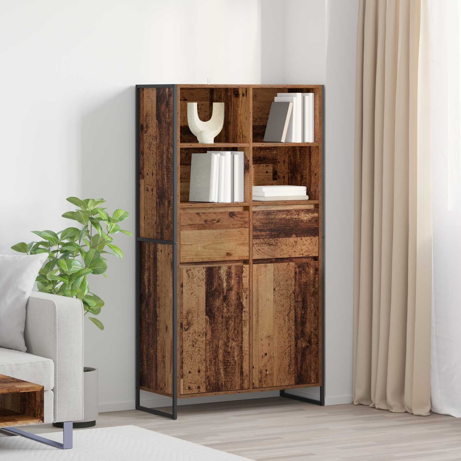 vidaXL Sideboard Altholz 81 x 36 x 150.5 cm Holzwerkstoff