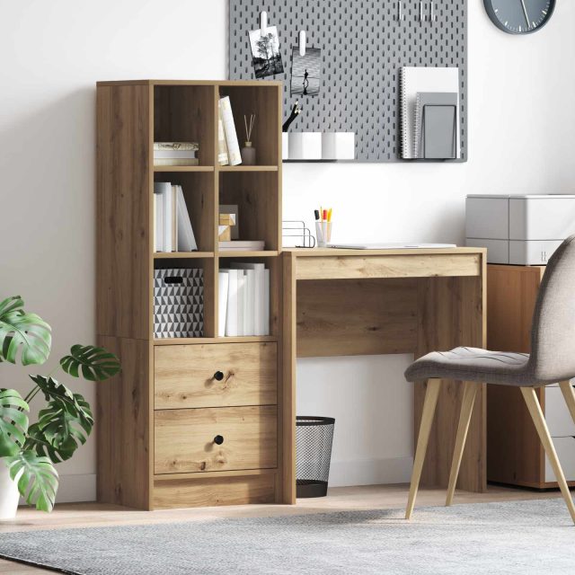 vidaXL Schreibtisch Artisan-Eiche 115,5 x 40 x 127 cm 2 Stk.