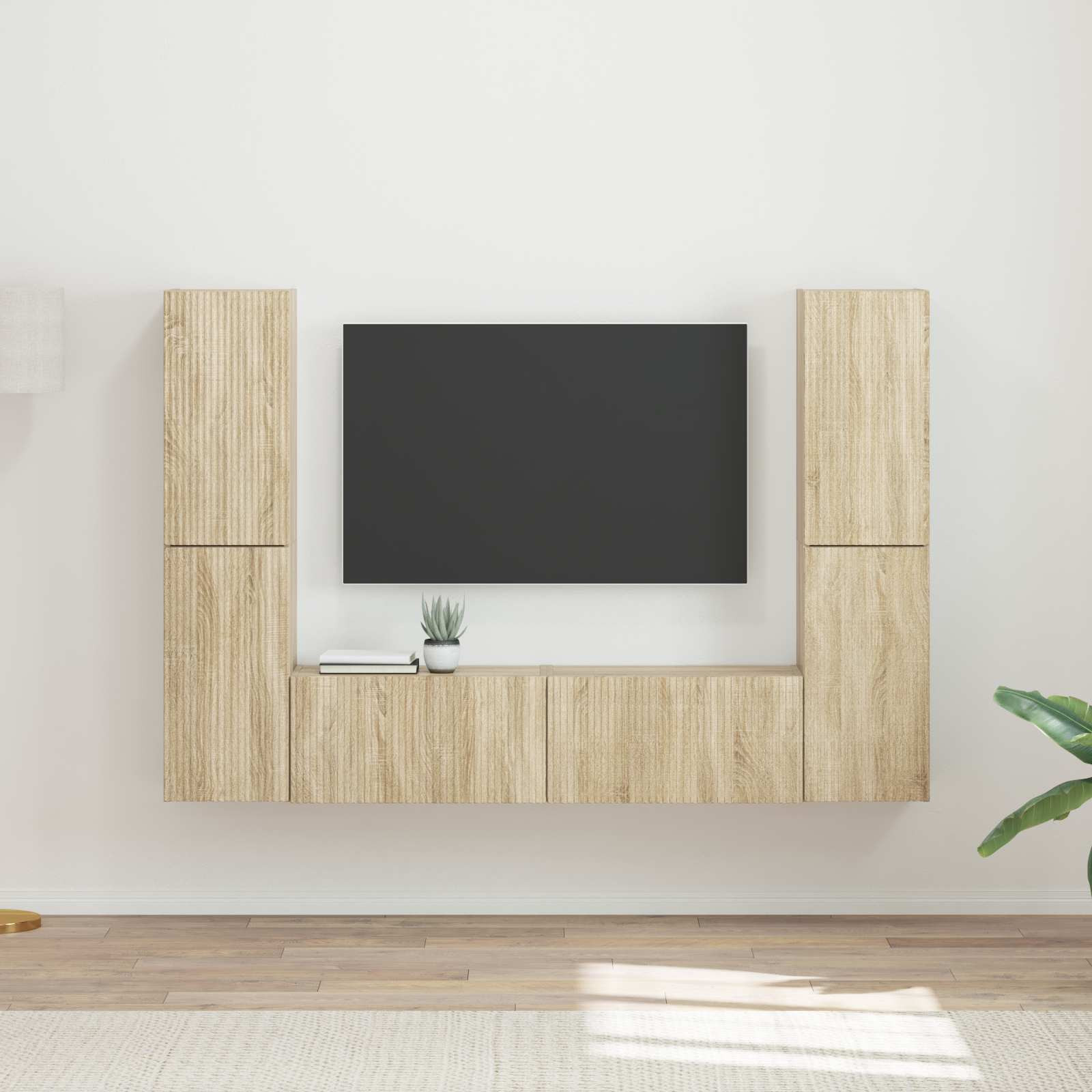 vidaXL TV-Schrankset 6 pcs Sonoma-Eiche Holzwerkstoff