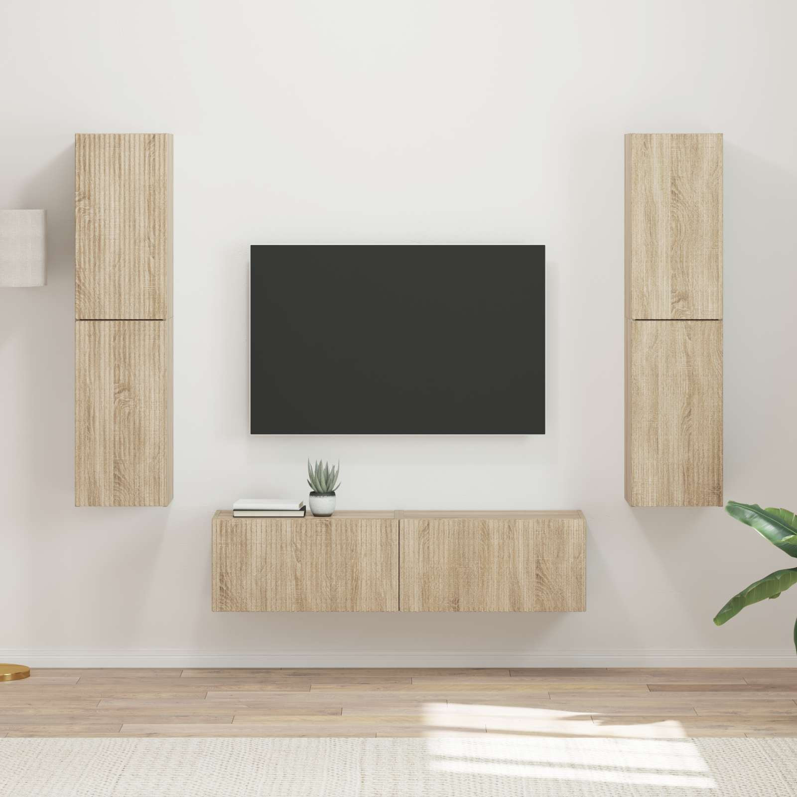 vidaXL TV-Schrankset 6 pcs Sonoma-Eiche Holzwerkstoff