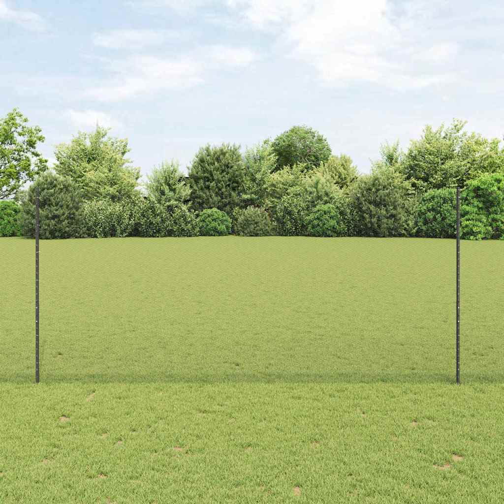 vidaXL Sechseckzaun mit Pfosten 50 x 1,4 m PVC-beschichteter Stahl