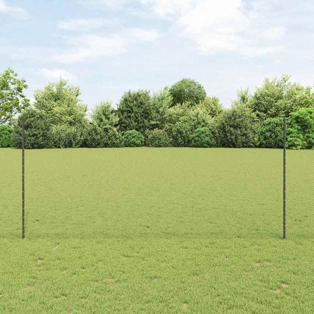 vidaXL Sechseckzaun mit Pfosten 50 x 1,4 m PVC-beschichteter Stahl