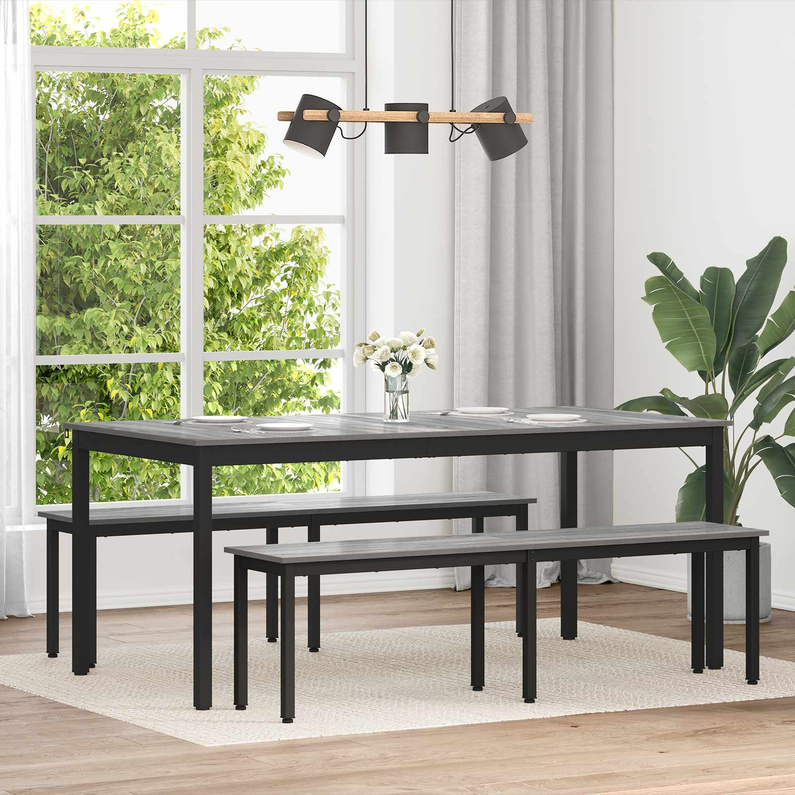 vidaXL Esstische 180 x 90 x 75 cm Holzwerkstoff Rechtwinklig