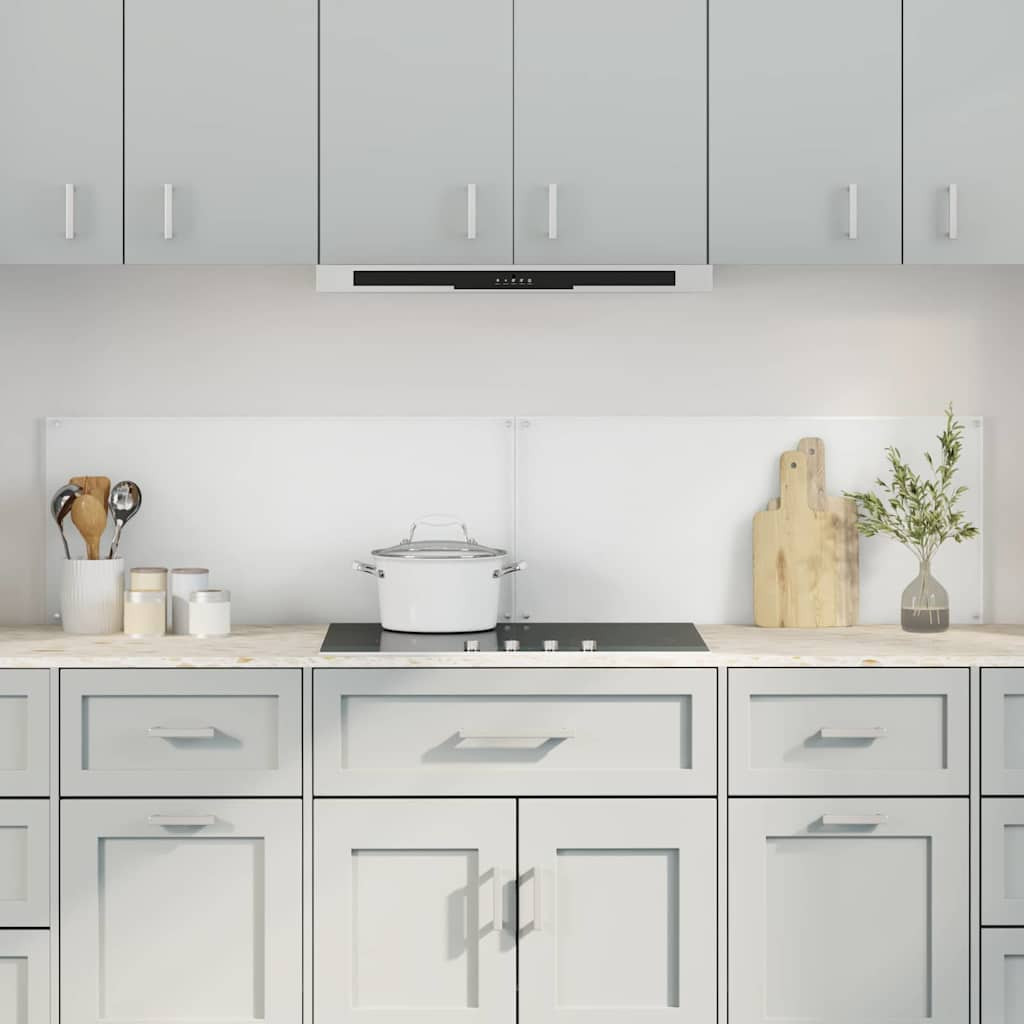 vidaXL Küchenrückwand 2 pcs Transparent 90 x 40 cm Gehärtetes Glas