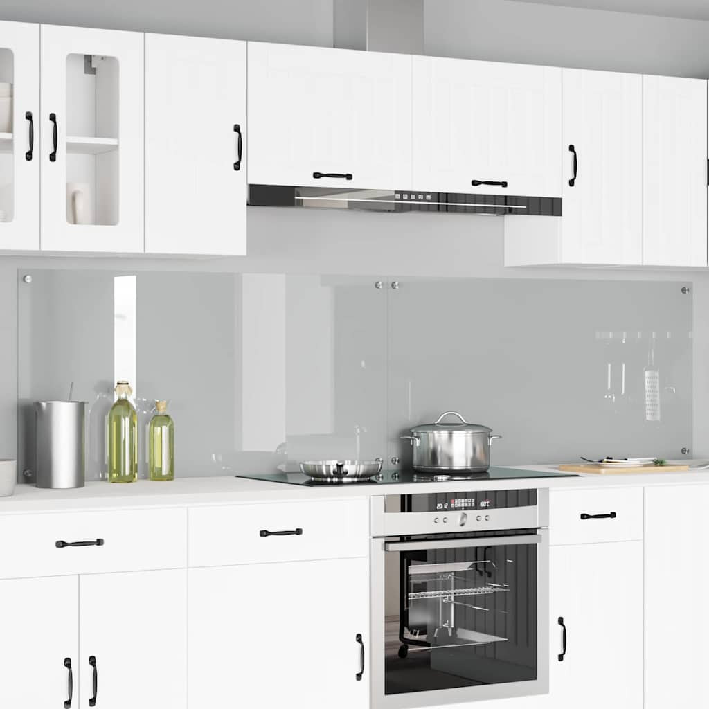 vidaXL Küchenrückwand 2 pcs Transparent 120 x 60 cm Gehärtetes Glas