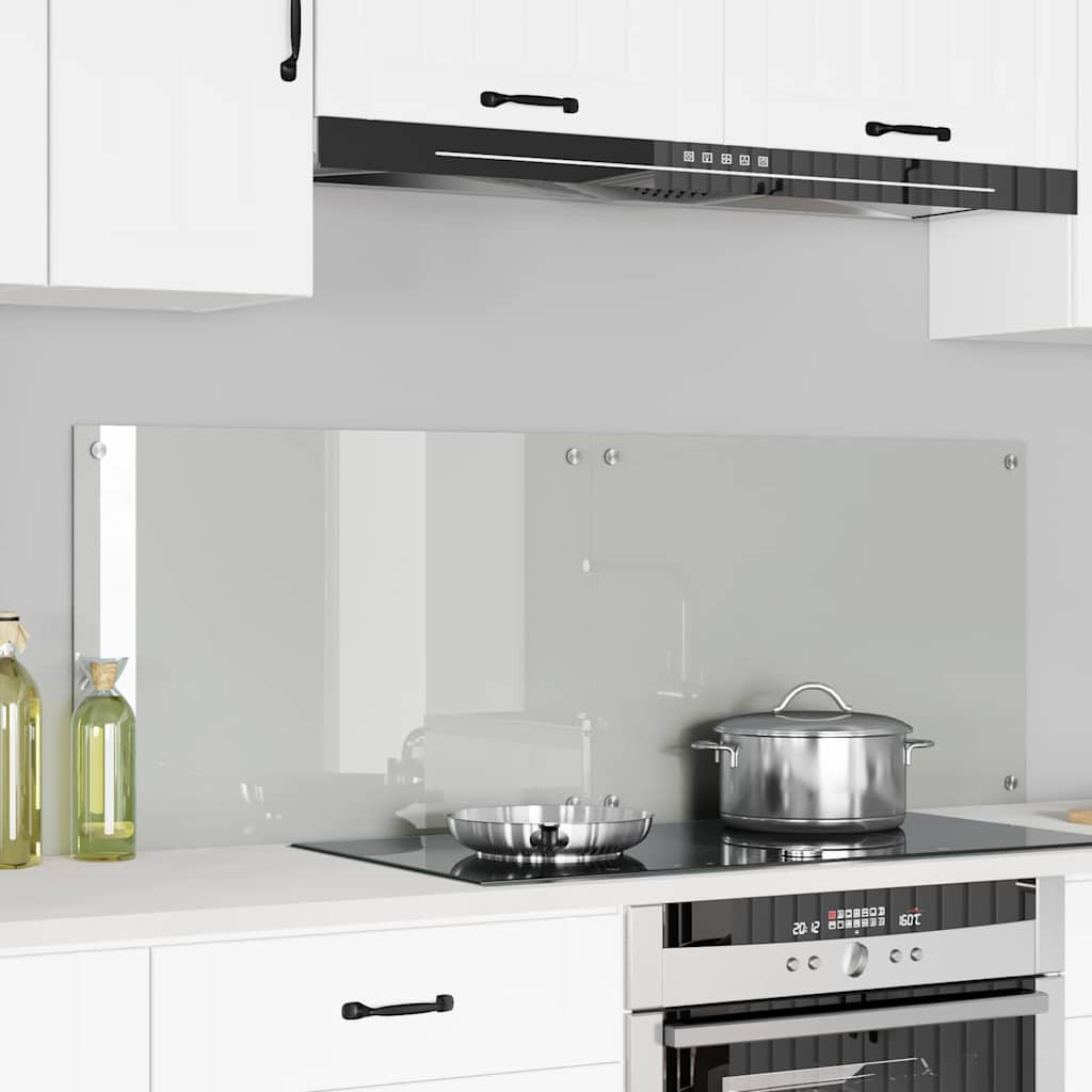 vidaXL Küchenrückwand 2 pcs Transparent 70 x 50 cm Gehärtetes Glas