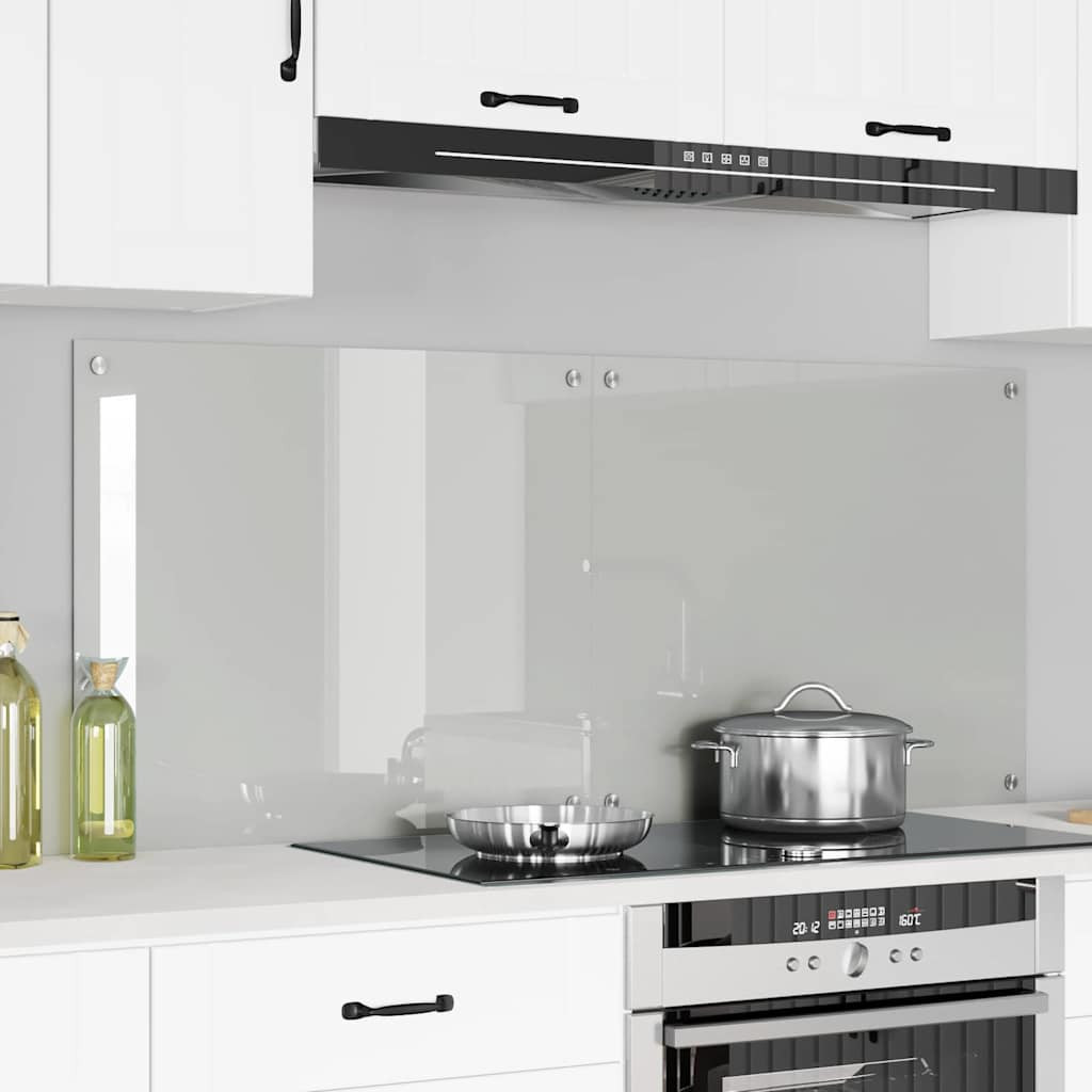 vidaXL Küchenrückwand 2 pcs Transparent 70 x 60 cm Gehärtetes Glas