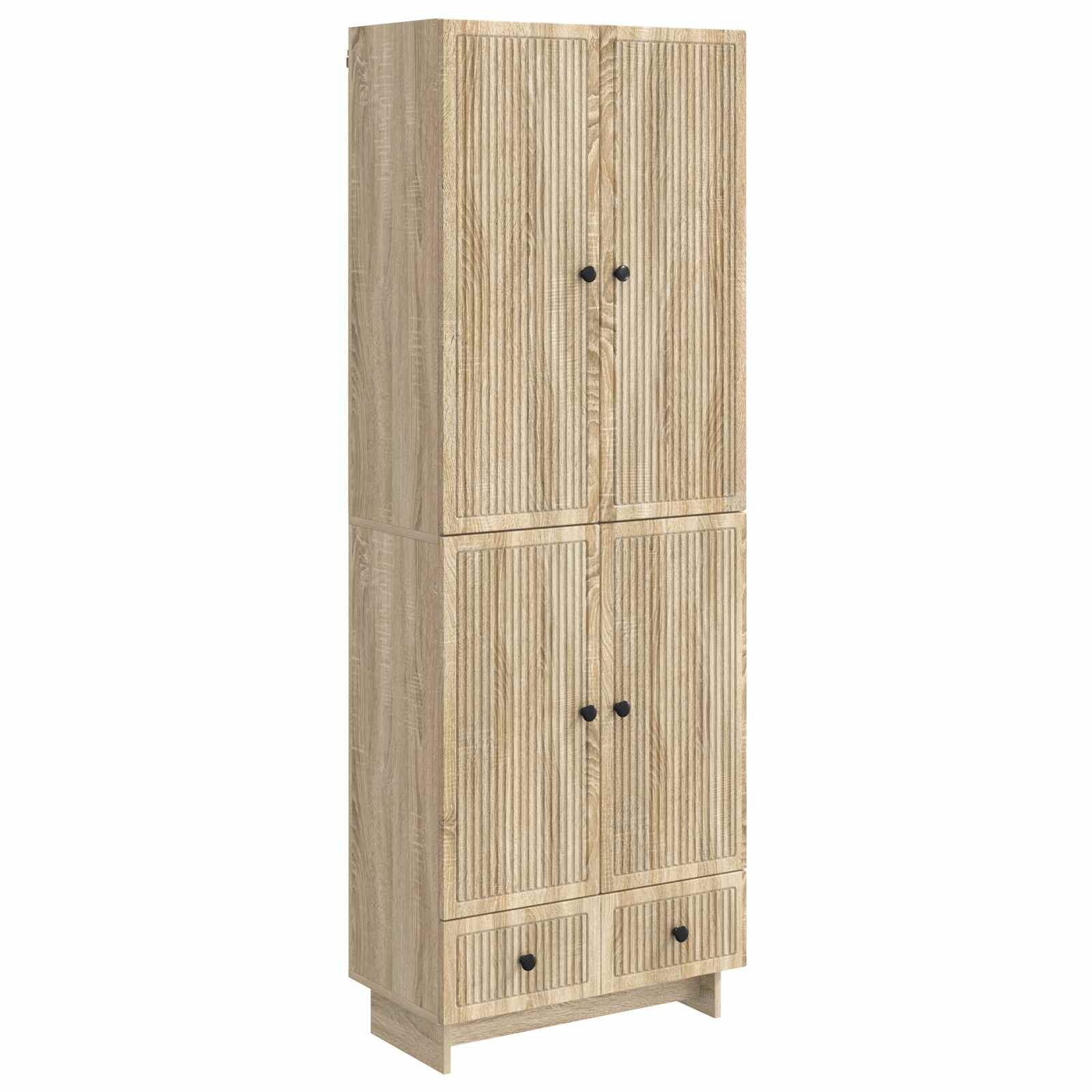 vidaXL Schrankset 2 pcs Sonoma-Eiche 66 x 34,5 x 95 cm Holzwerkstoff