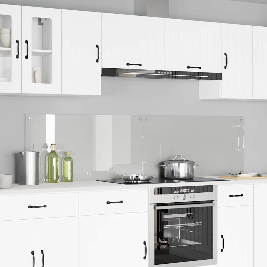 vidaXL Küchenrückwand 2 pcs Transparent 100 x 50 cm Gehärtetes Glas