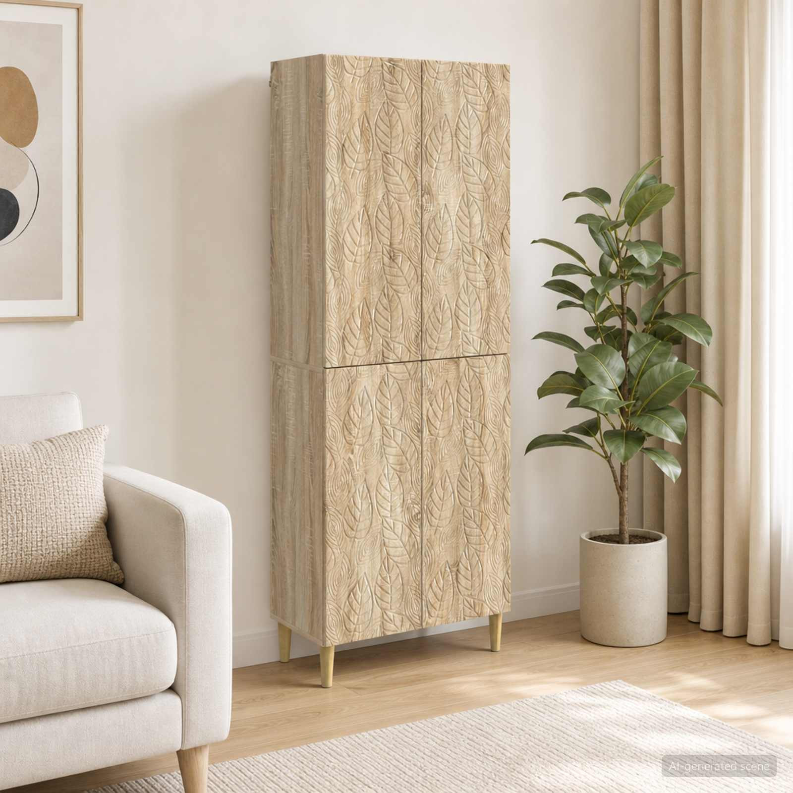 vidaXL Schrankset 2 pcs Sonoma-Eiche Holzwerkstoff