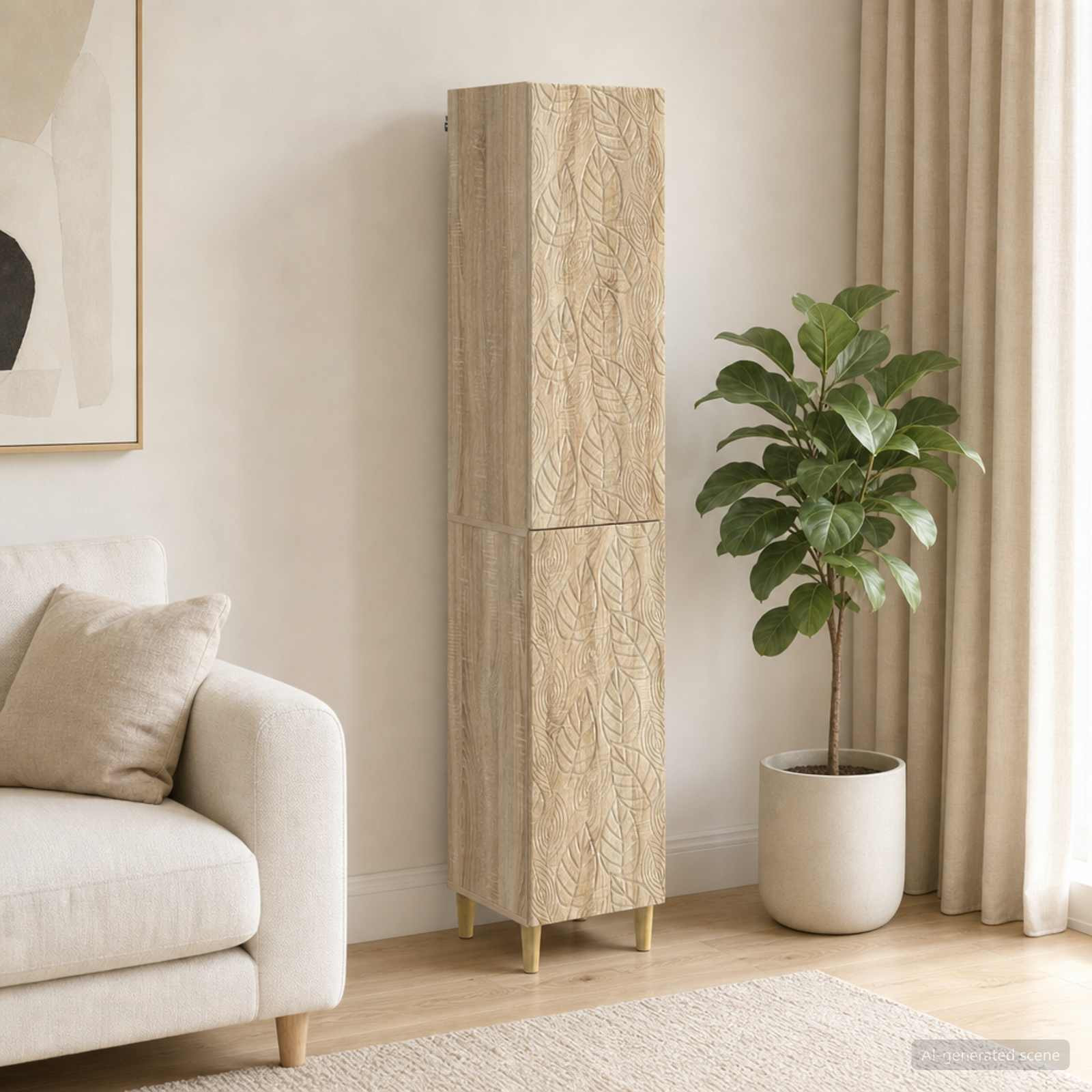 vidaXL Schrankset 2 pcs Sonoma-Eiche Holzwerkstoff