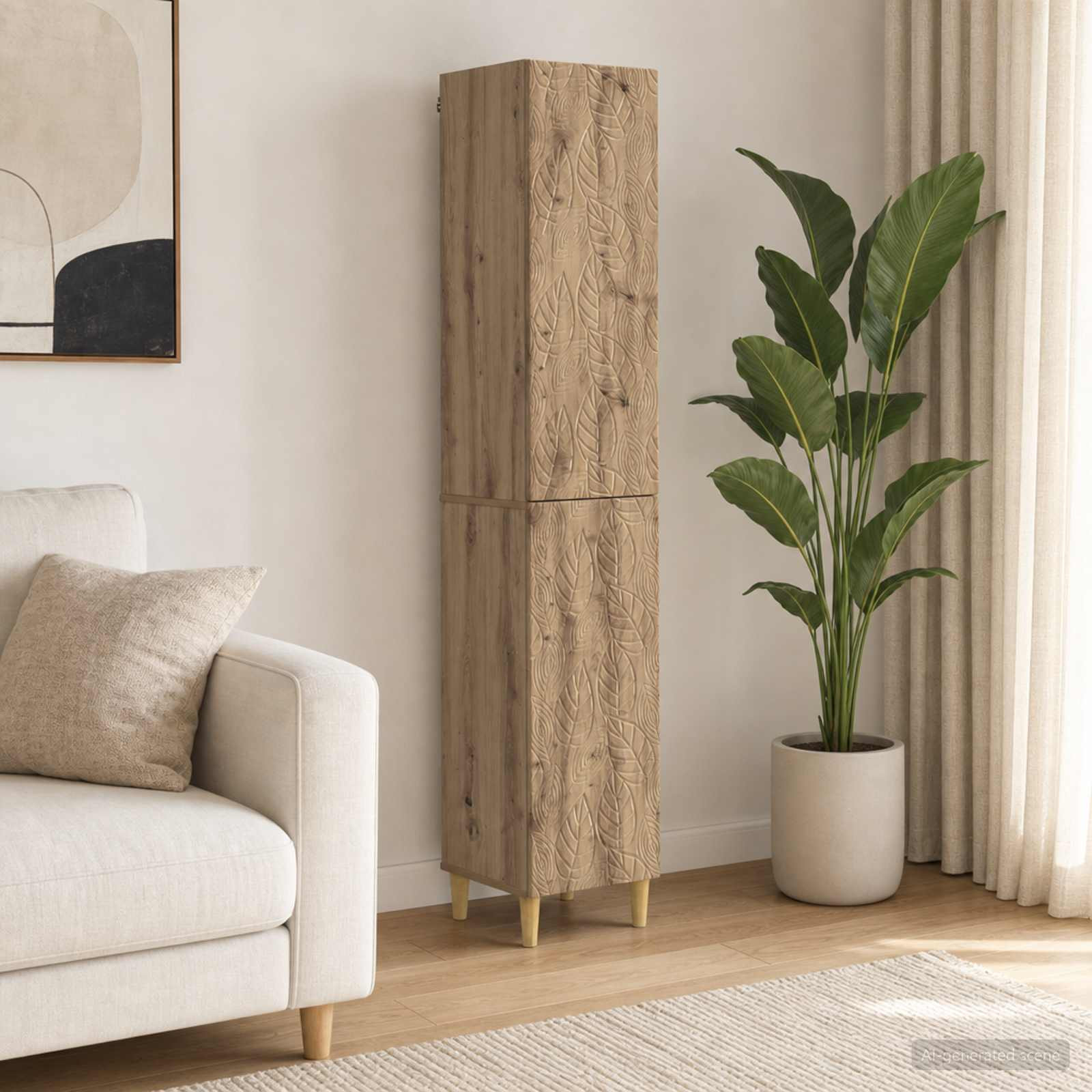 vidaXL Schrankset 2 Stk. Artisan-Eiche Holzwerkstoff