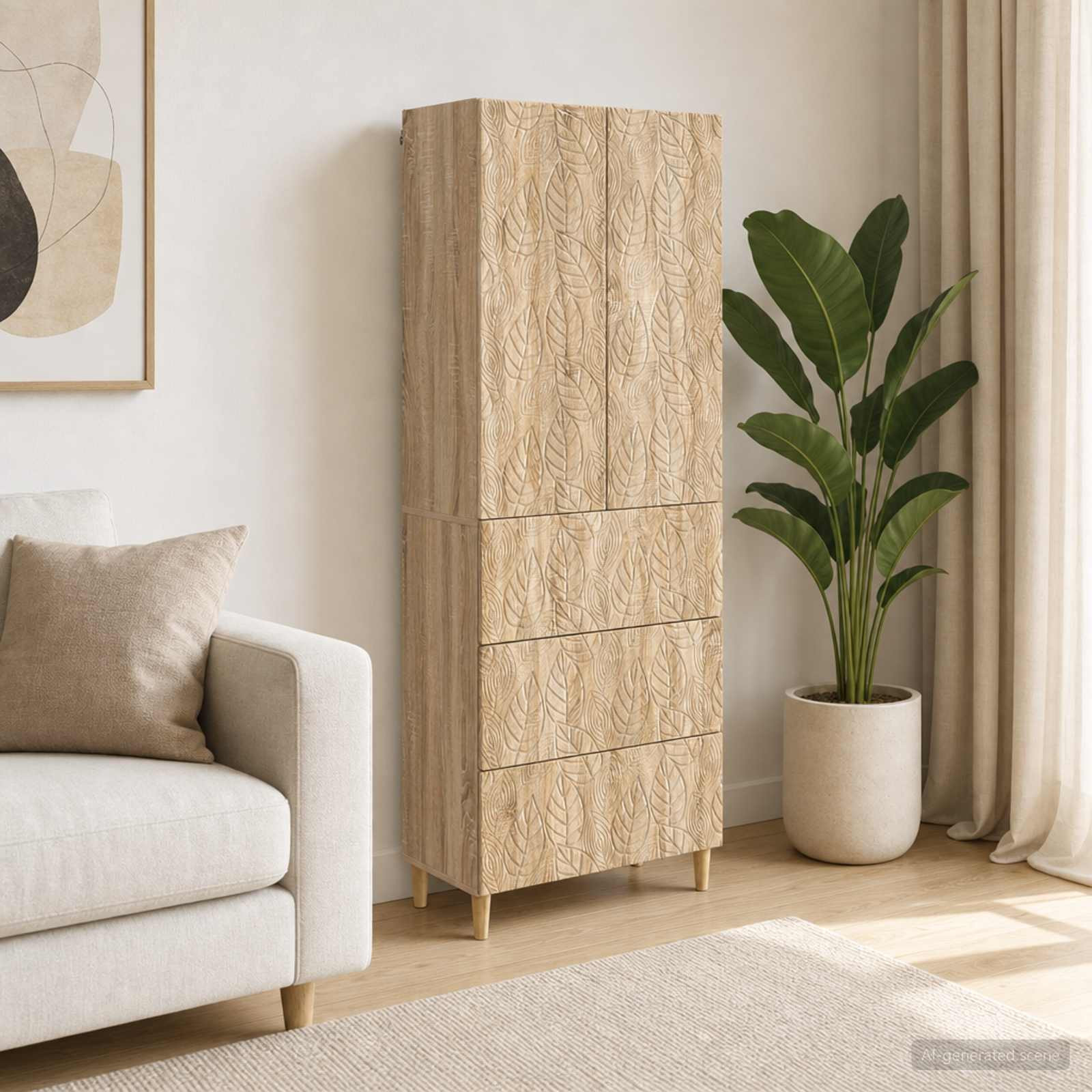vidaXL Schrankset 2 pcs Sonoma-Eiche 66 x 34,5 x 90 cm Holzwerkstoff