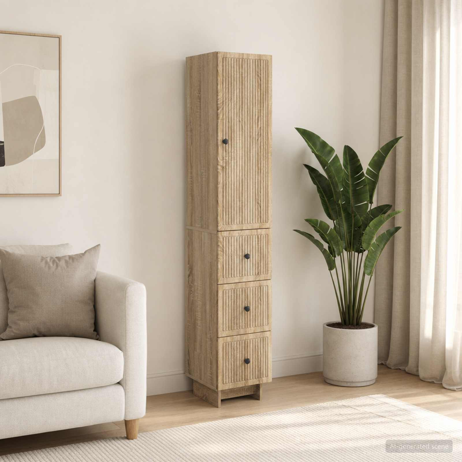 vidaXL Schrankset 2 pcs 33 x 34,5 x 90 cm Holzwerkstoff