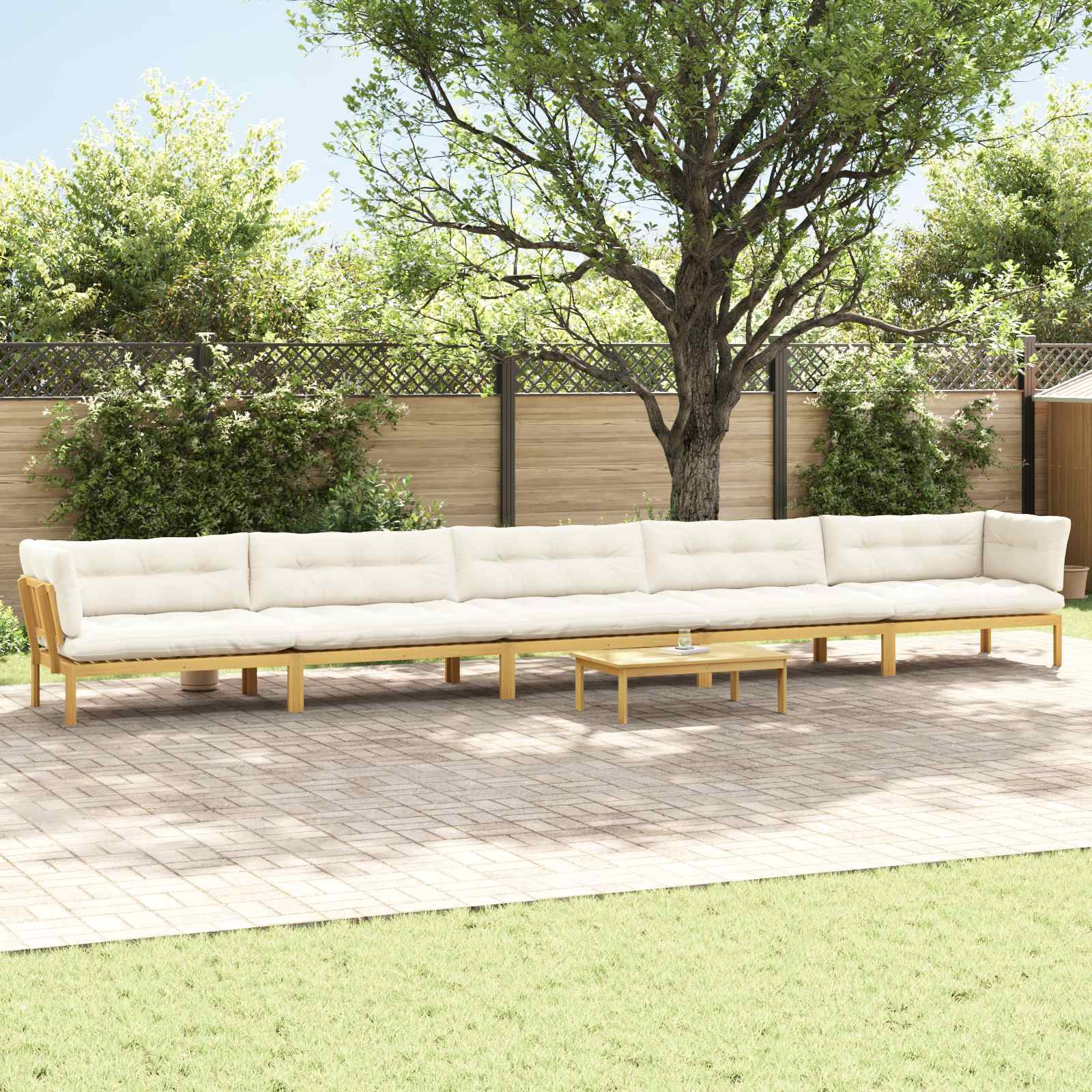 vidaXL 6 Stück Garten Pallet Sofa Einheiten Massivholz Akazie