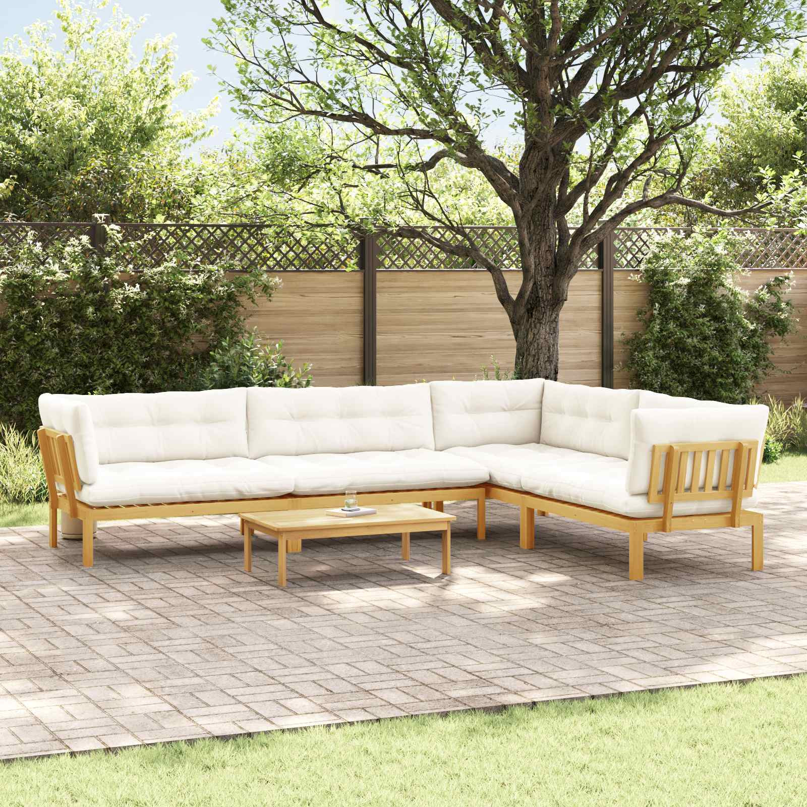 vidaXL 5 Stück Garten Pallet Sofa Einheiten Massivholz Akazie