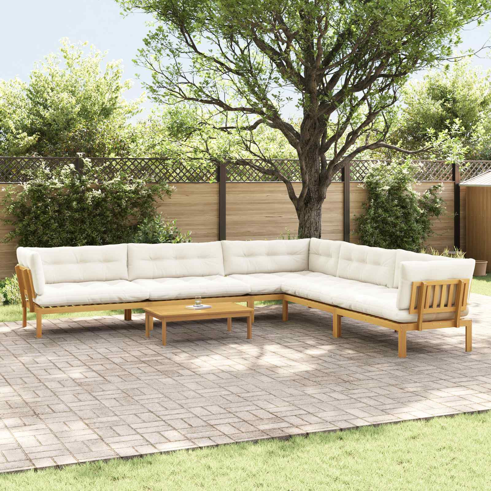vidaXL 6 Stück Garten Pallet Sofa Einheiten Massivholz Akazie