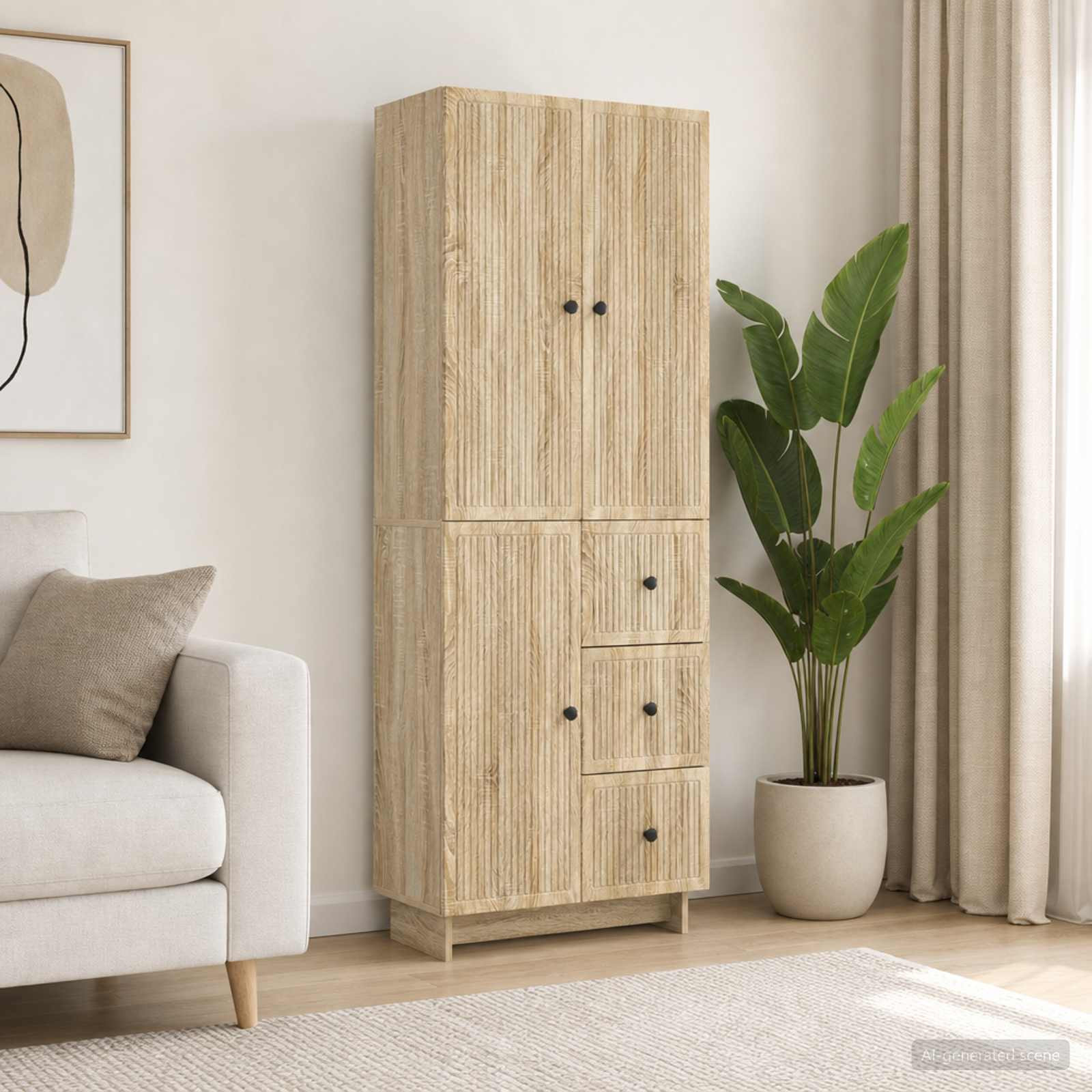 vidaXL Schrankset 2 pcs 66 x 34,5 x 90 cm Holzwerkstoff