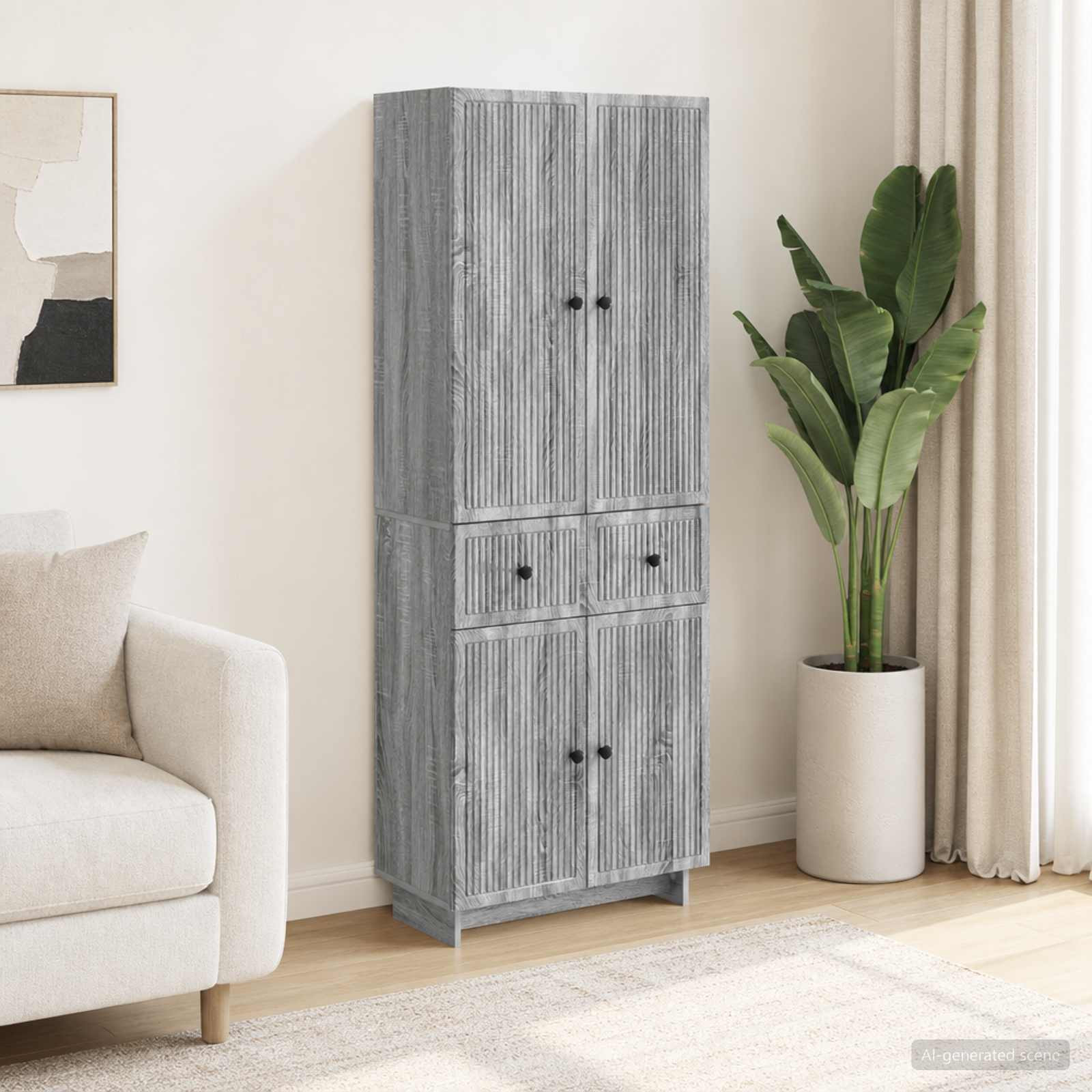 vidaXL Schrankset 2 pcs 66 x 34,5 x 90 cm Holzwerkstoff