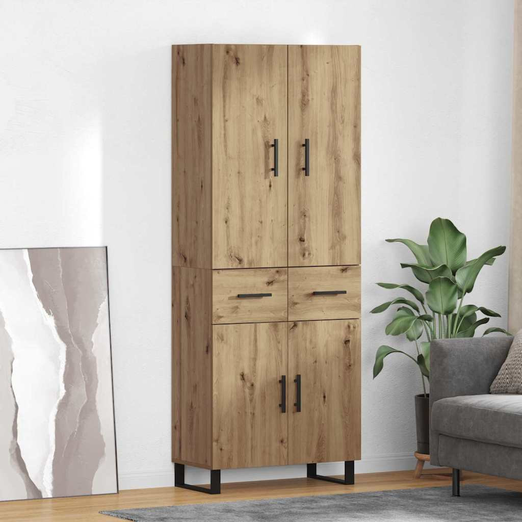 vidaXL Highboard 2 pcs Artisan-Eiche 69,5 x 34 x 180 cm