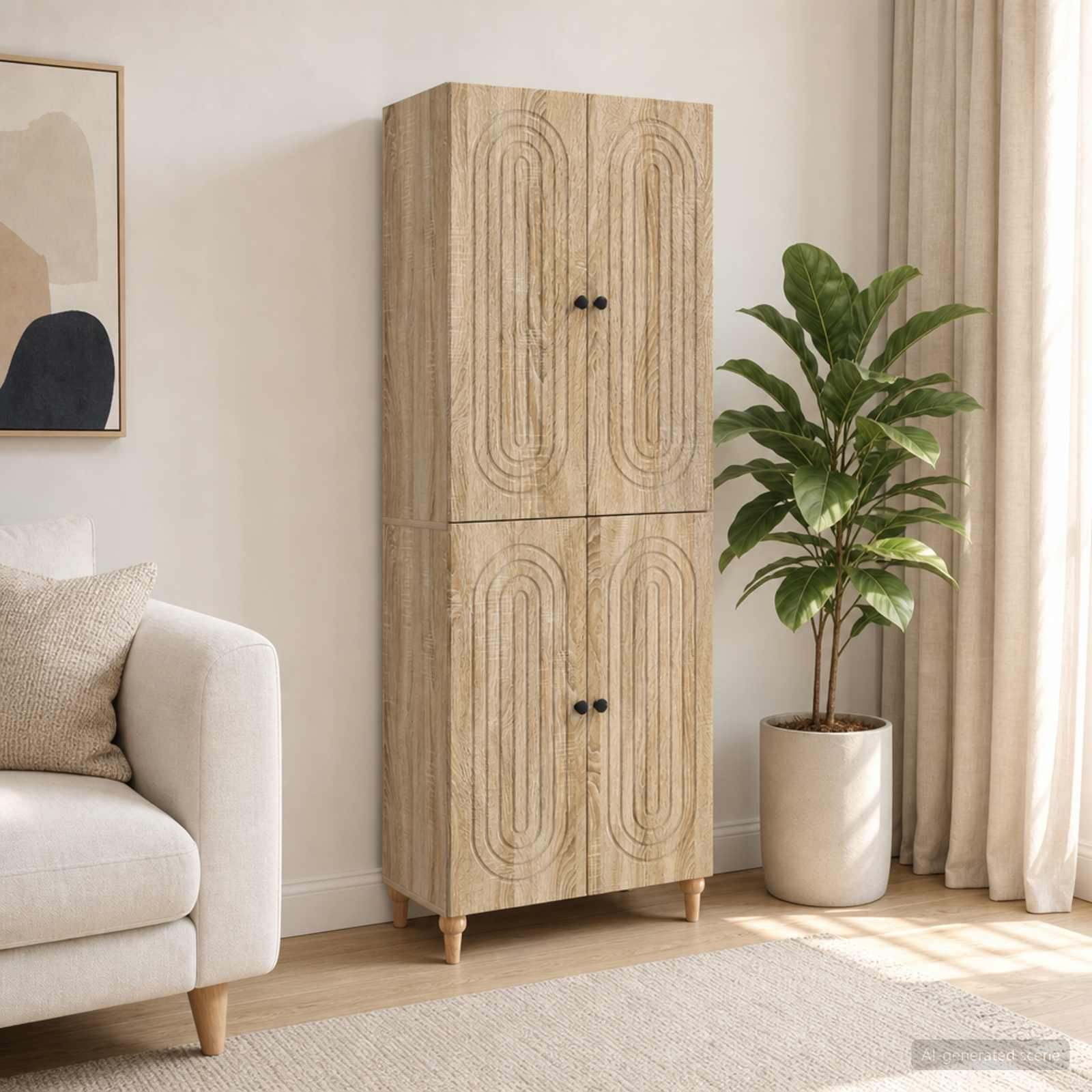 vidaXL Schrankset 2 pcs 66 x 34,5 x 90 cm Holzwerkstoff