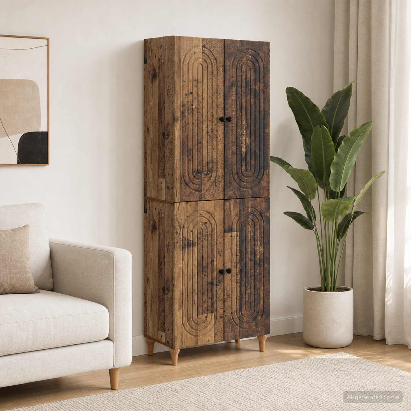 vidaXL Schrankset 2 pcs 66 x 34,5 x 90 cm Holzwerkstoff