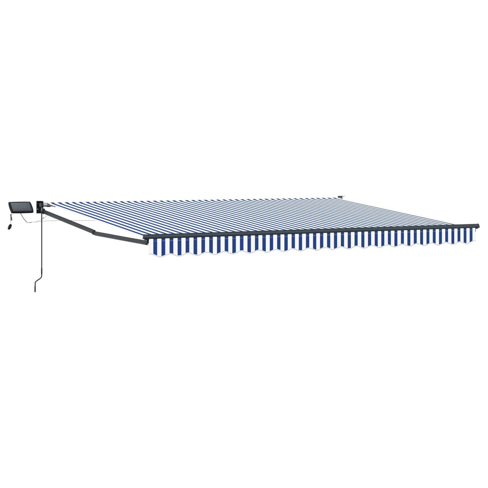 vidaXL Manuelle Gelenkarmmarkise mit LEDs 4,5 × 3 m