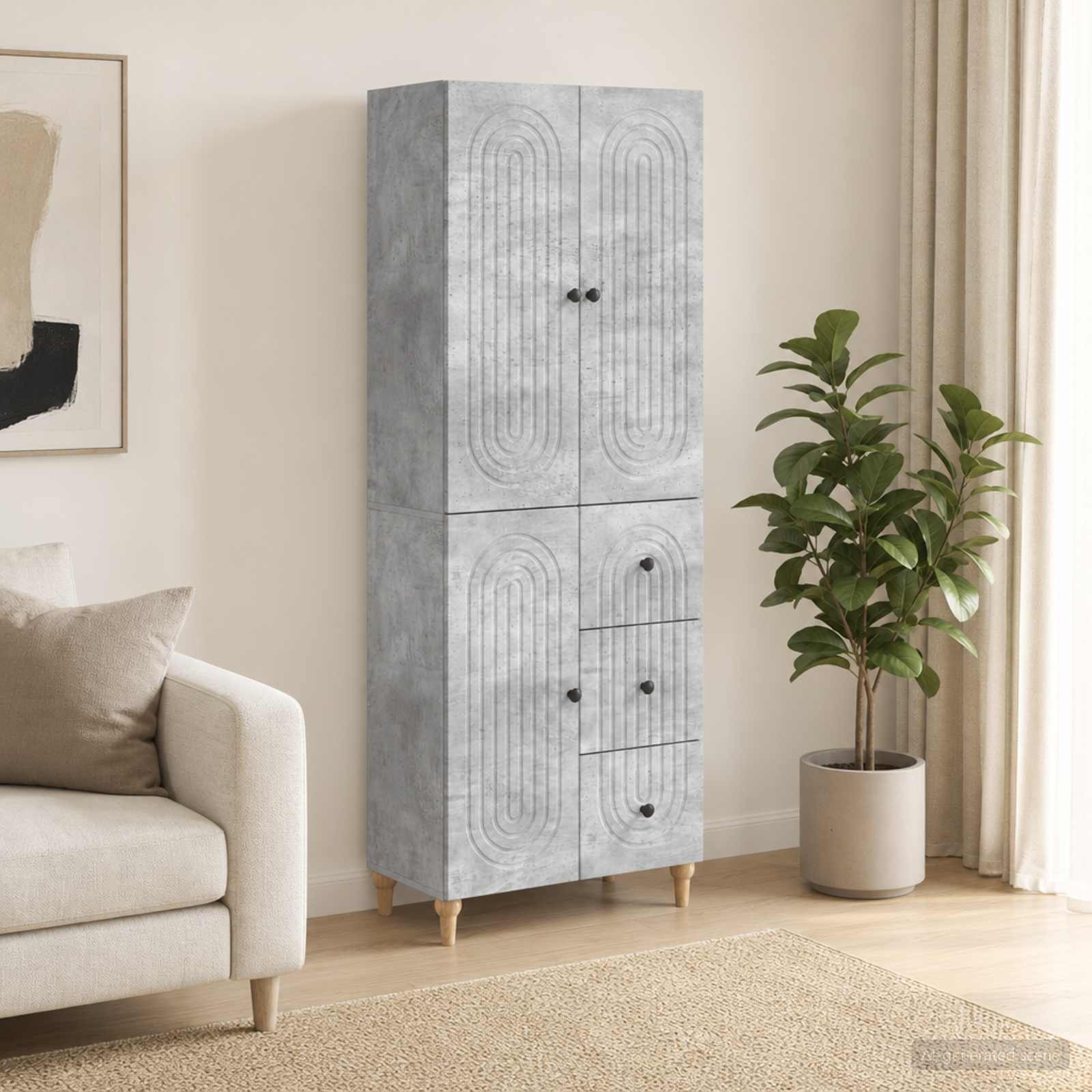 vidaXL Schrankset 2 pcs 66 x 34,5 x 90 cm Holzwerkstoff
