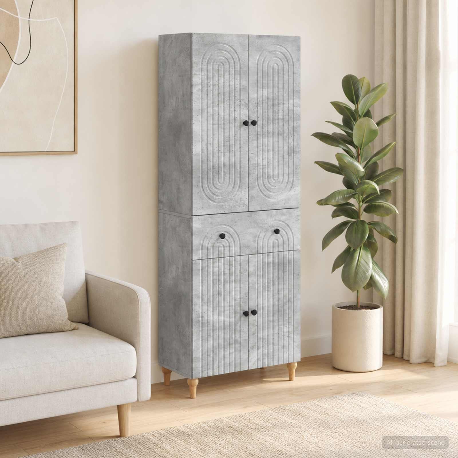 vidaXL Schrankset 2 pcs 66 x 34,5 x 90 cm Holzwerkstoff