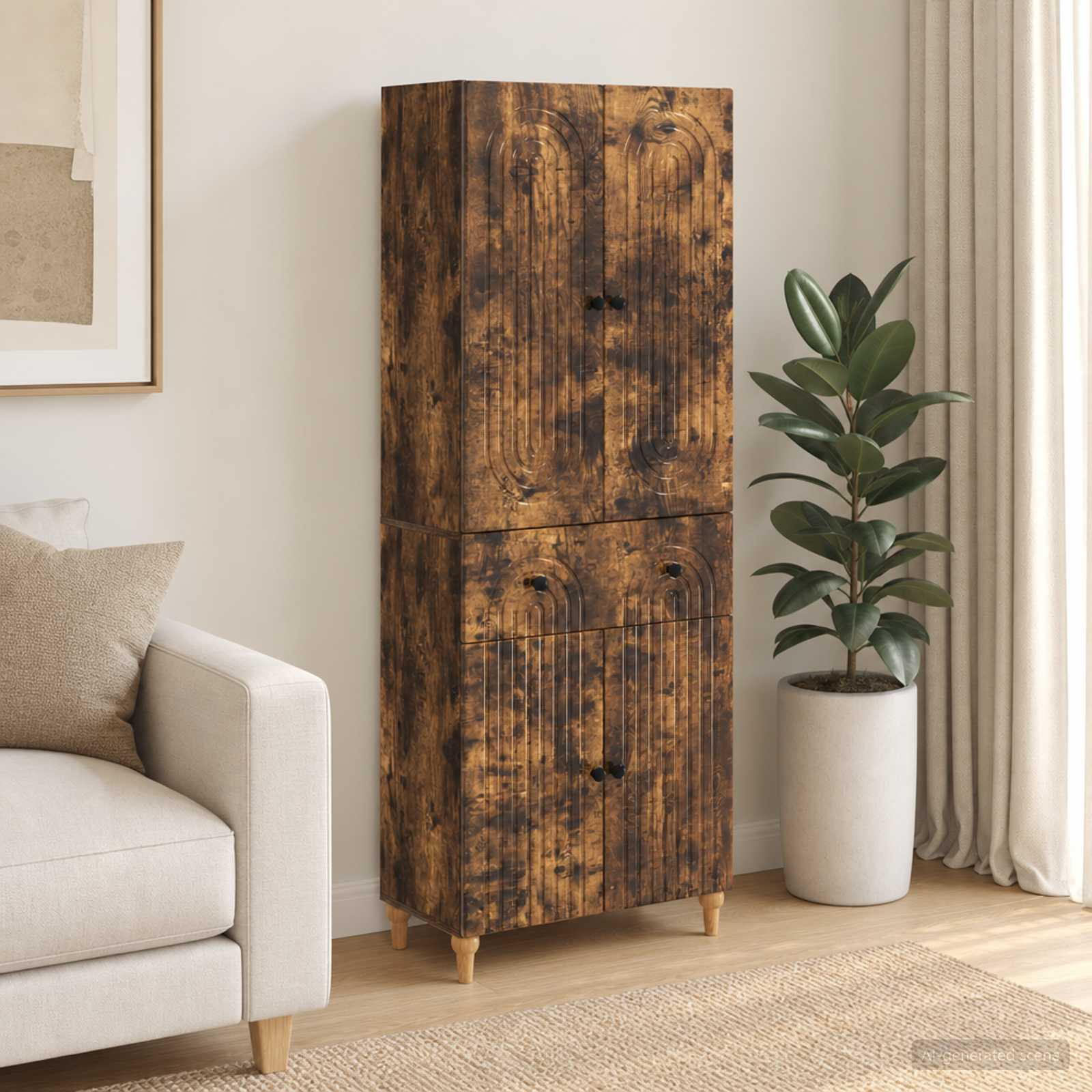 vidaXL Schrankset 2 pcs 66 x 34,5 x 90 cm Holzwerkstoff