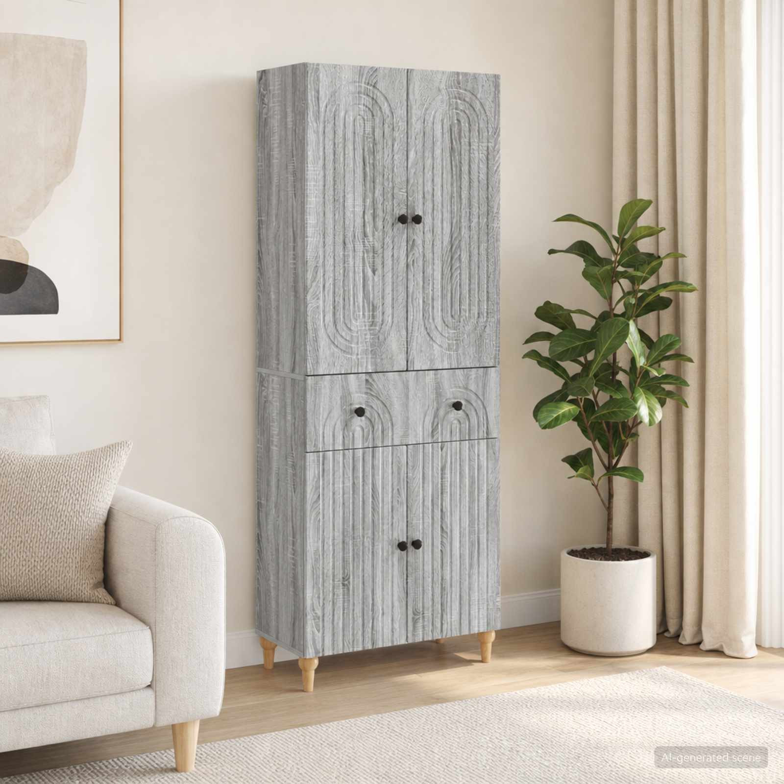 vidaXL Schrankset 2 pcs 66 x 34,5 x 90 cm Holzwerkstoff