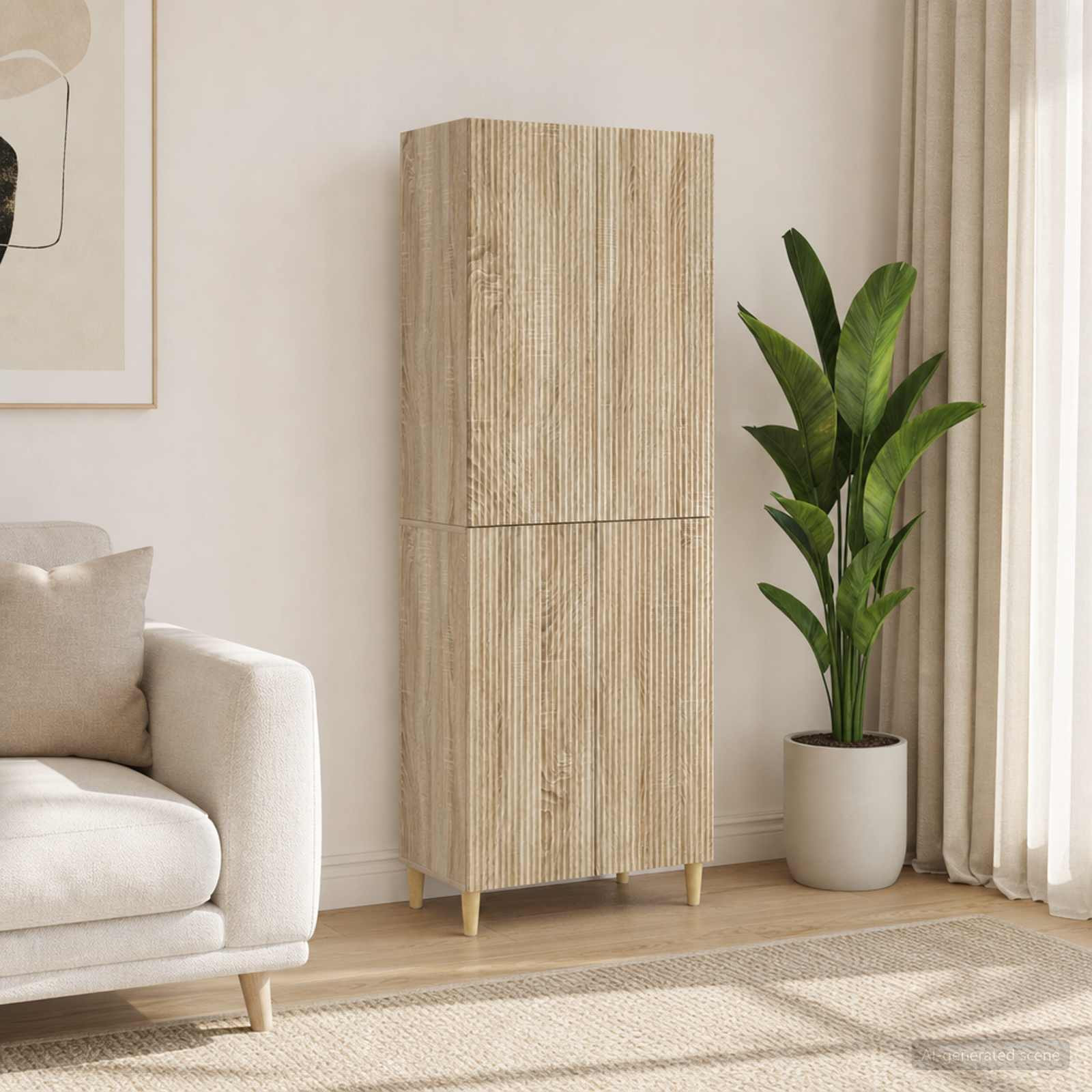 vidaXL Schrankset 2 pcs 66 x 34,5 x 90 cm Holzwerkstoff