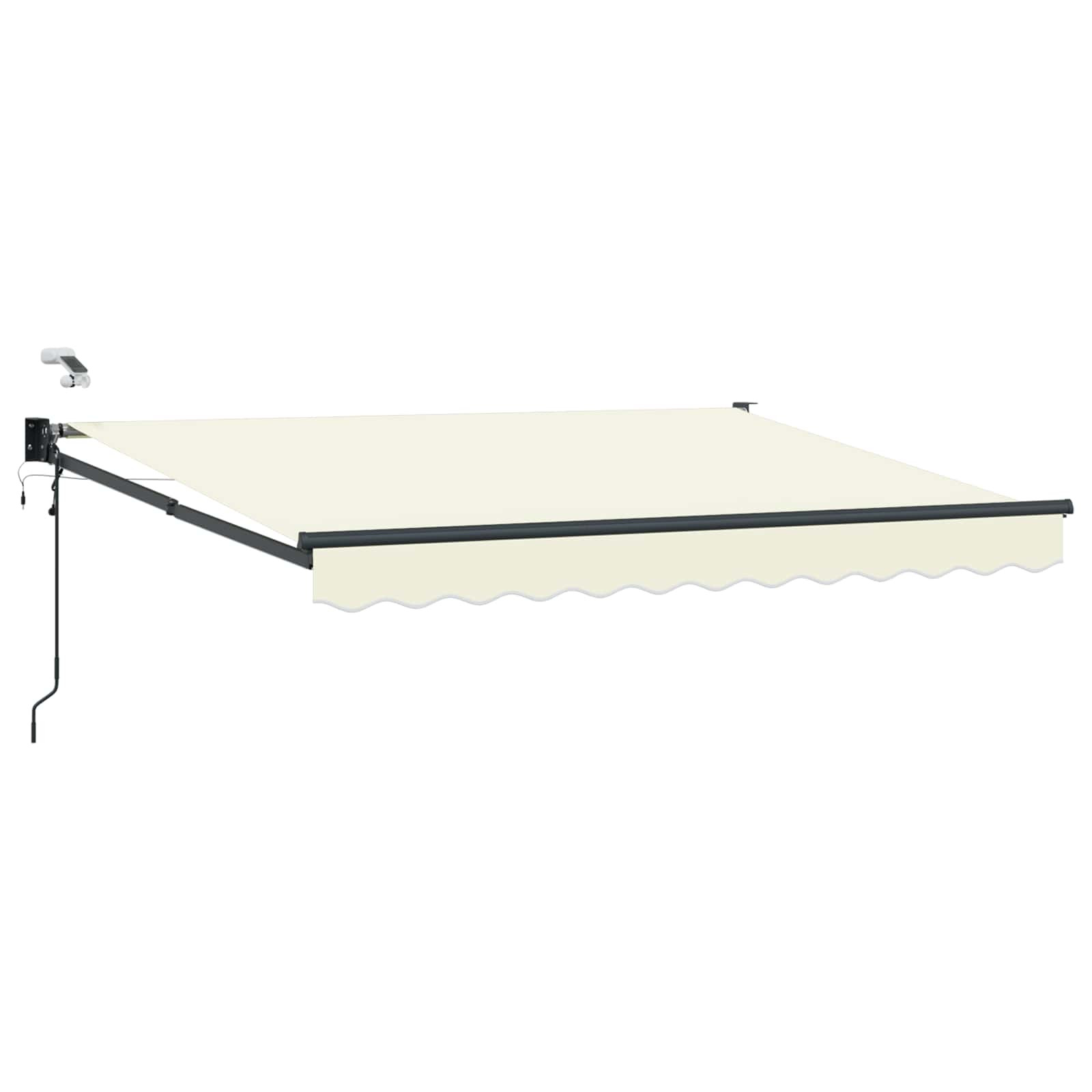 vidaXL Elektrische ausziehbare Markise Creme 3,5 x 2,5 m
