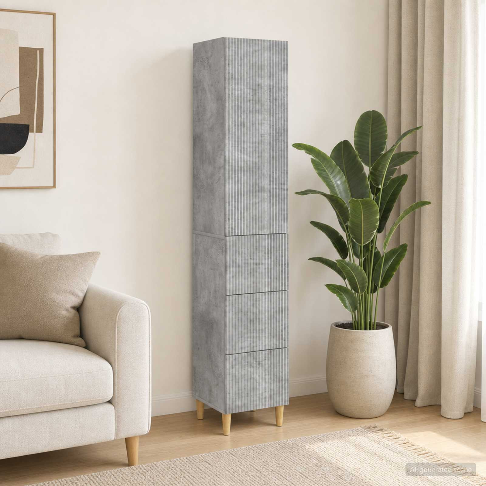 vidaXL Schrankset 2 pcs 33 x 34,5 x 90 cm Holzwerkstoff