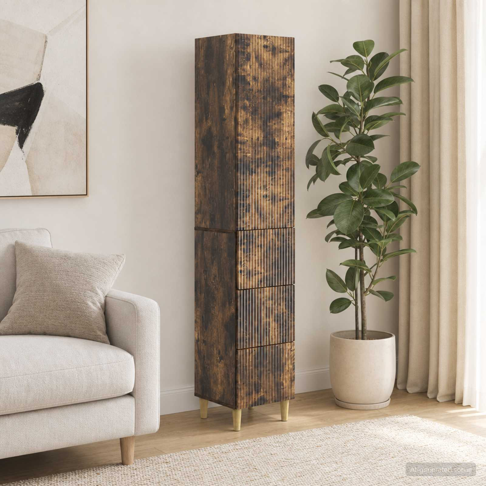 vidaXL Schrankset 2 pcs 33 x 34,5 x 90 cm Holzwerkstoff