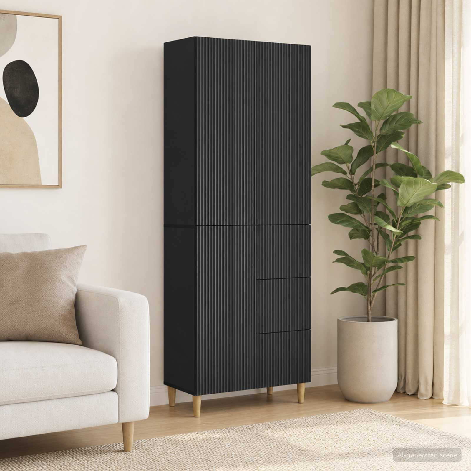 vidaXL Schrankset 2 pcs 66 x 34,5 x 90 cm Holzwerkstoff