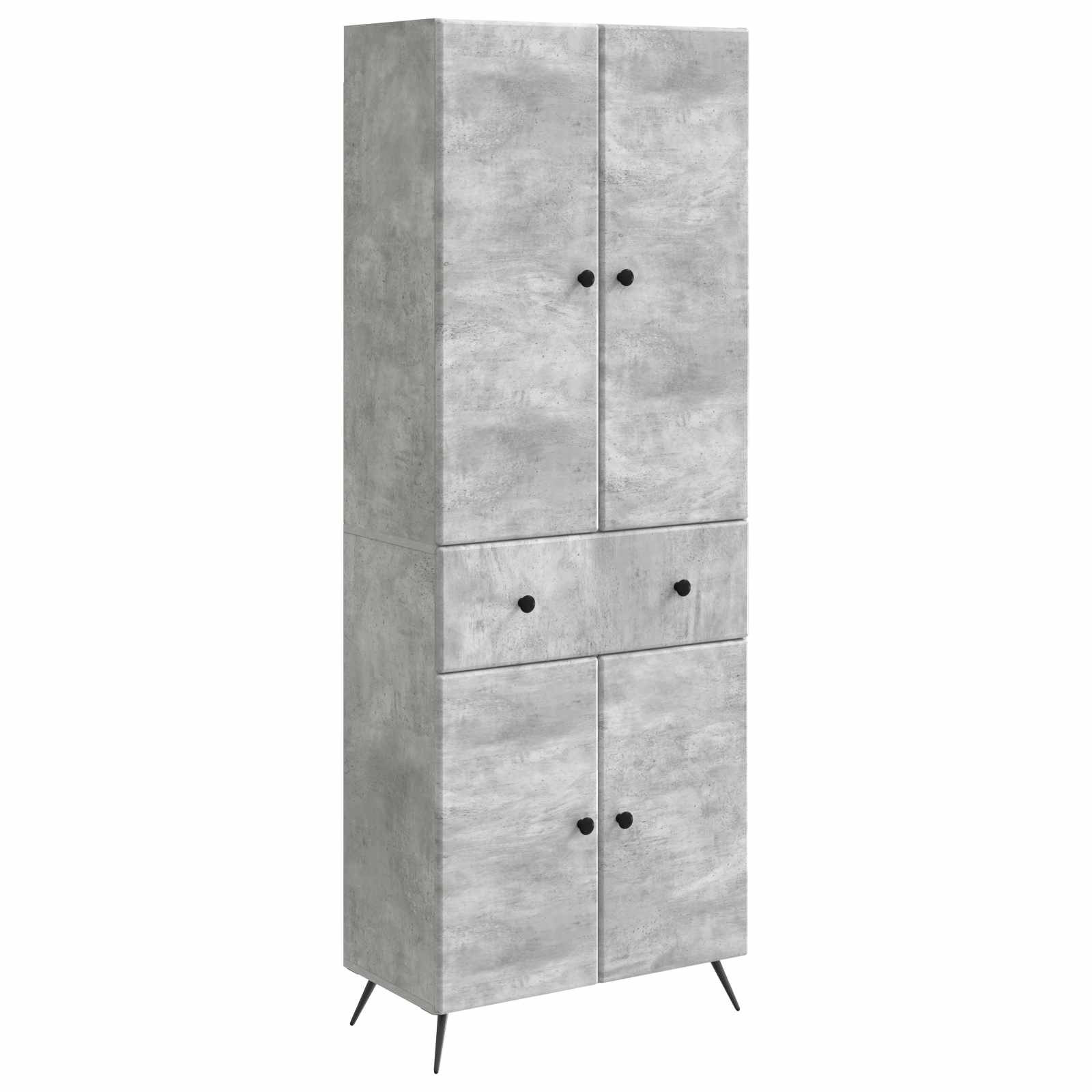 vidaXL 2 pcs Betongrau