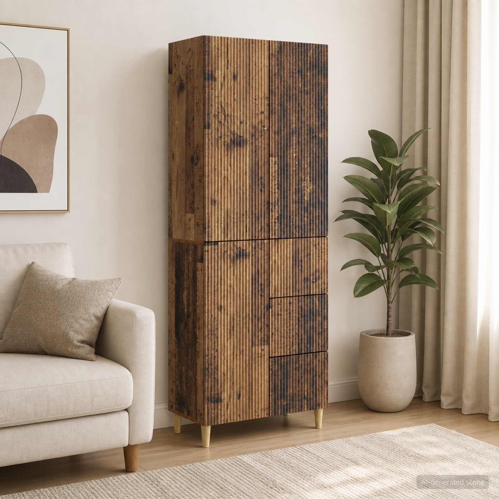 vidaXL Schrankset 2 pcs 66 x 34,5 x 90 cm Holzwerkstoff