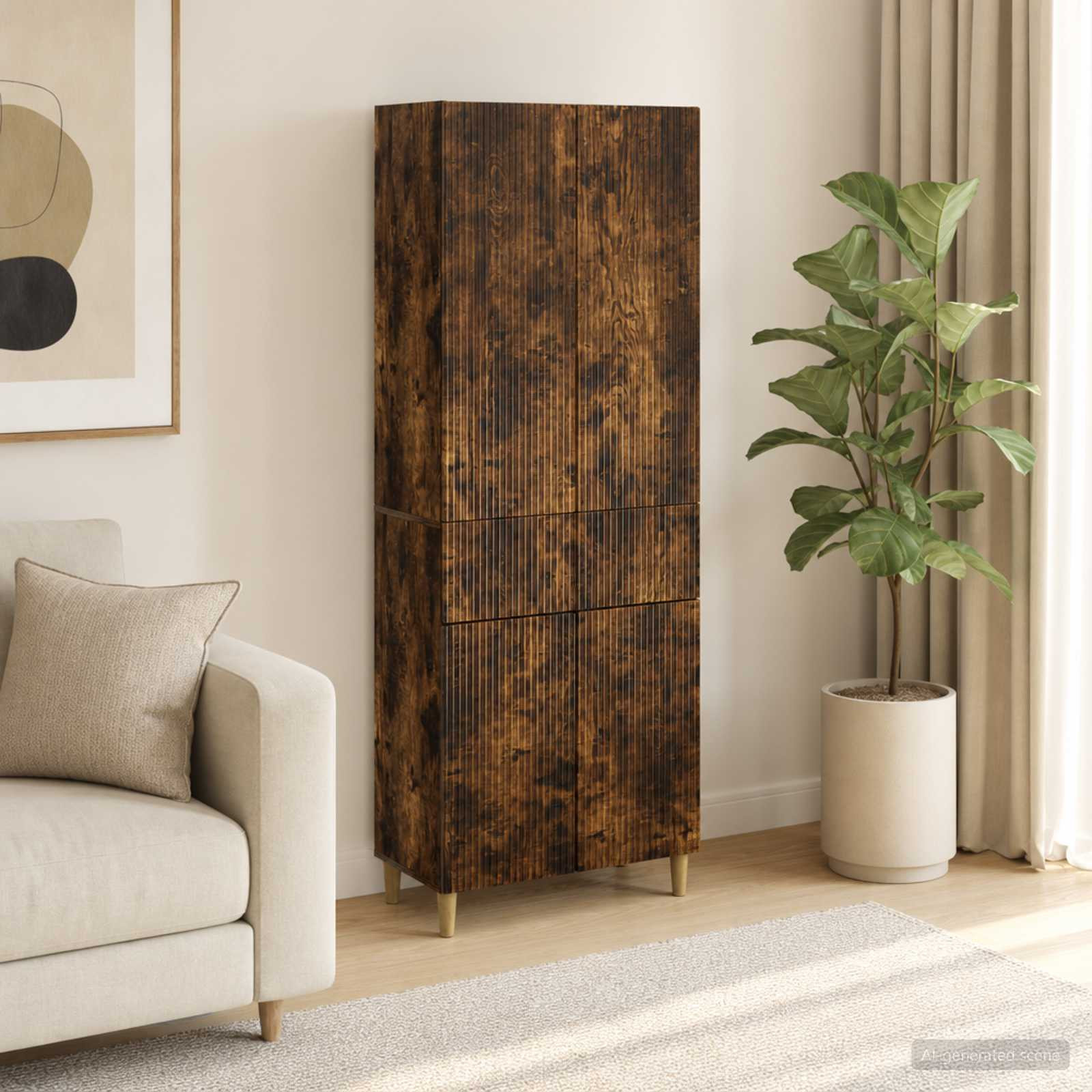 vidaXL Schrankset 2 pcs 66 x 34,5 x 90 cm Holzwerkstoff