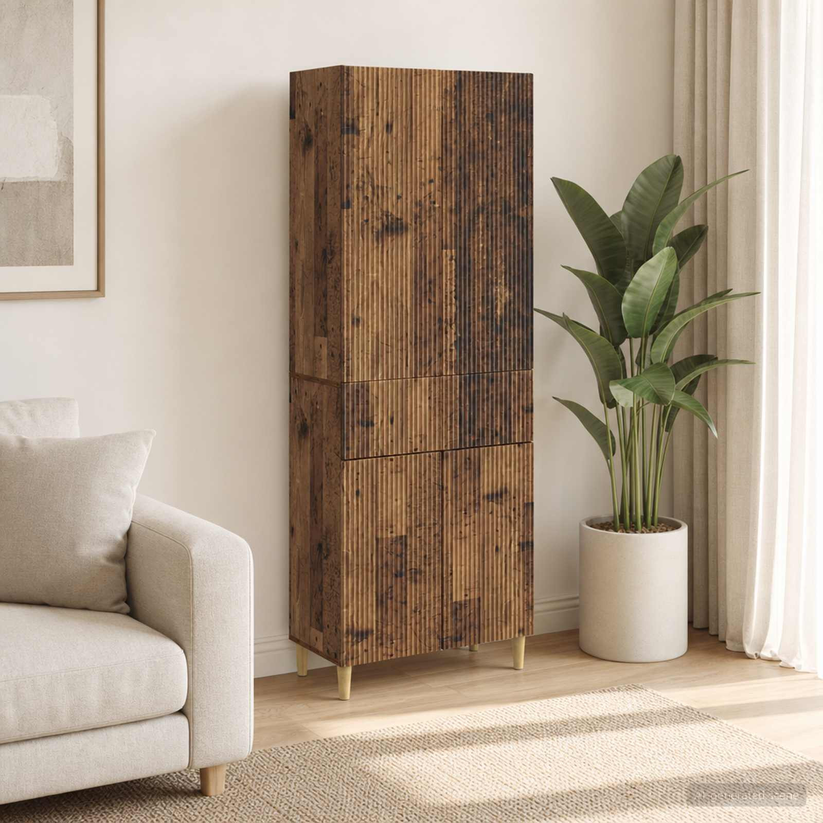 vidaXL Schrankset 2 pcs 66 x 34,5 x 90 cm Holzwerkstoff
