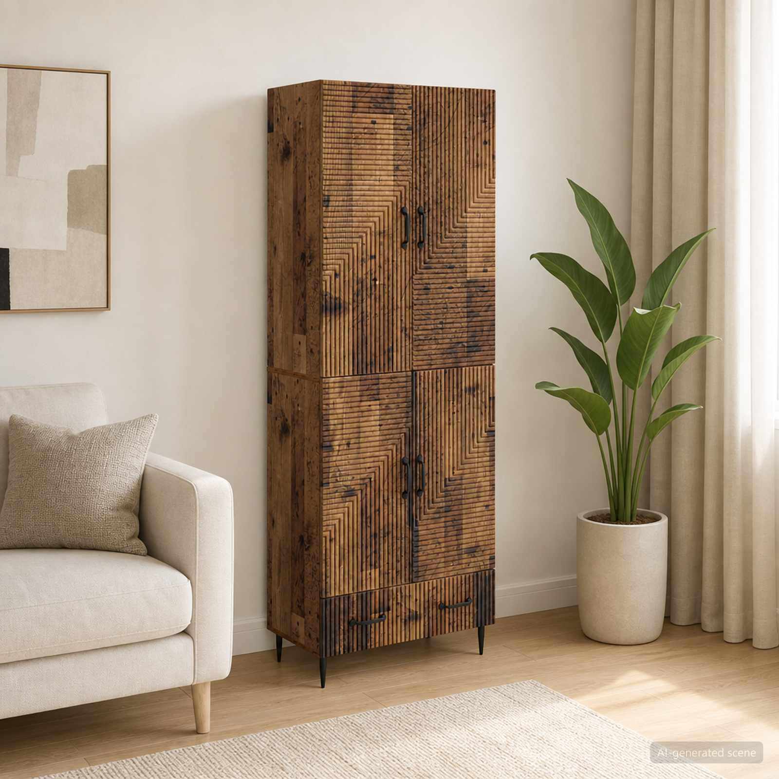 vidaXL Schrankset 2 pcs 66 x 34,5 x 95 cm Holzwerkstoff