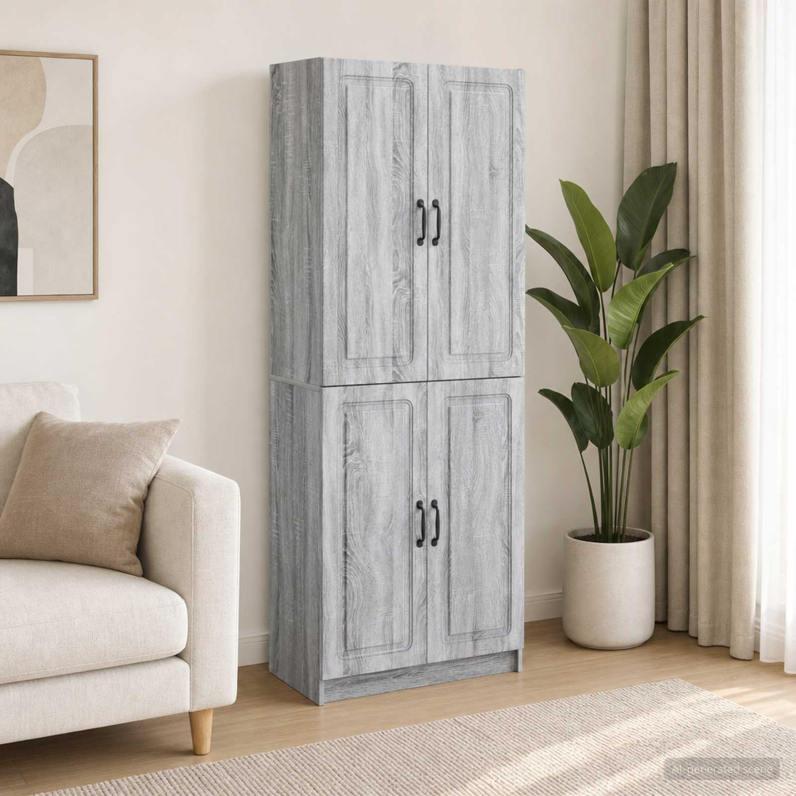vidaXL Schrankset 2 pcs Holzwerkstoff