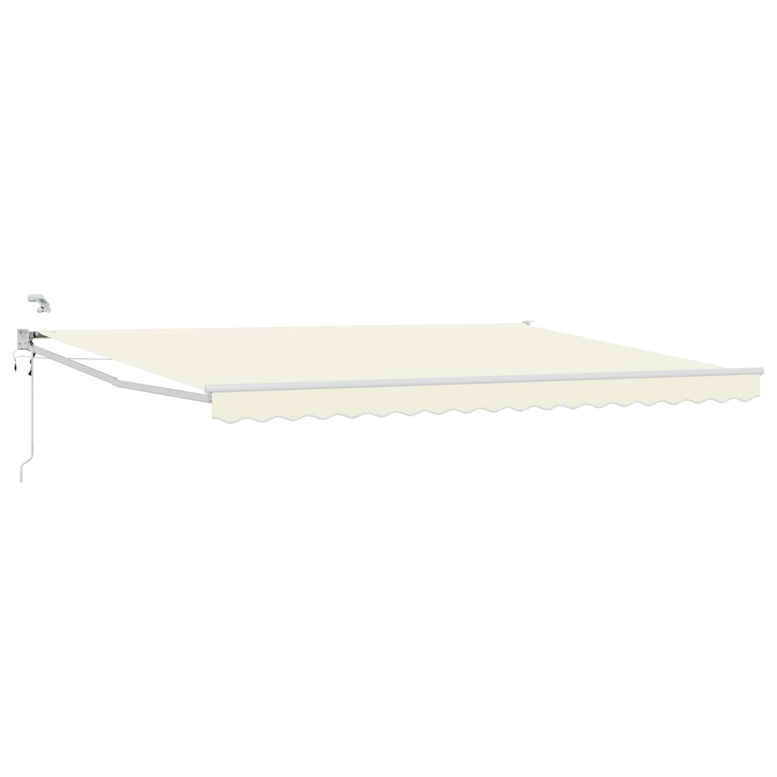 vidaXL Elektrische ausziehbare Markise Creme 4,5 × 3 m