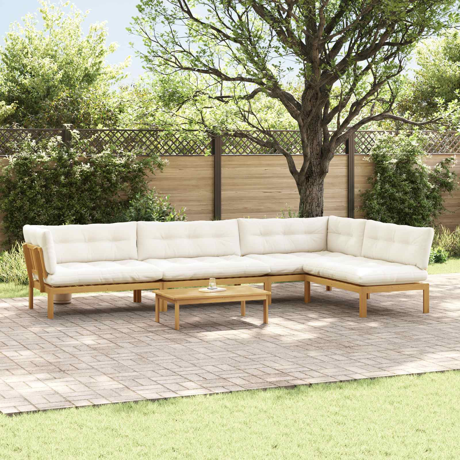 vidaXL 5 Stück Garten Pallet Sofa Einheiten Massivholz Akazie