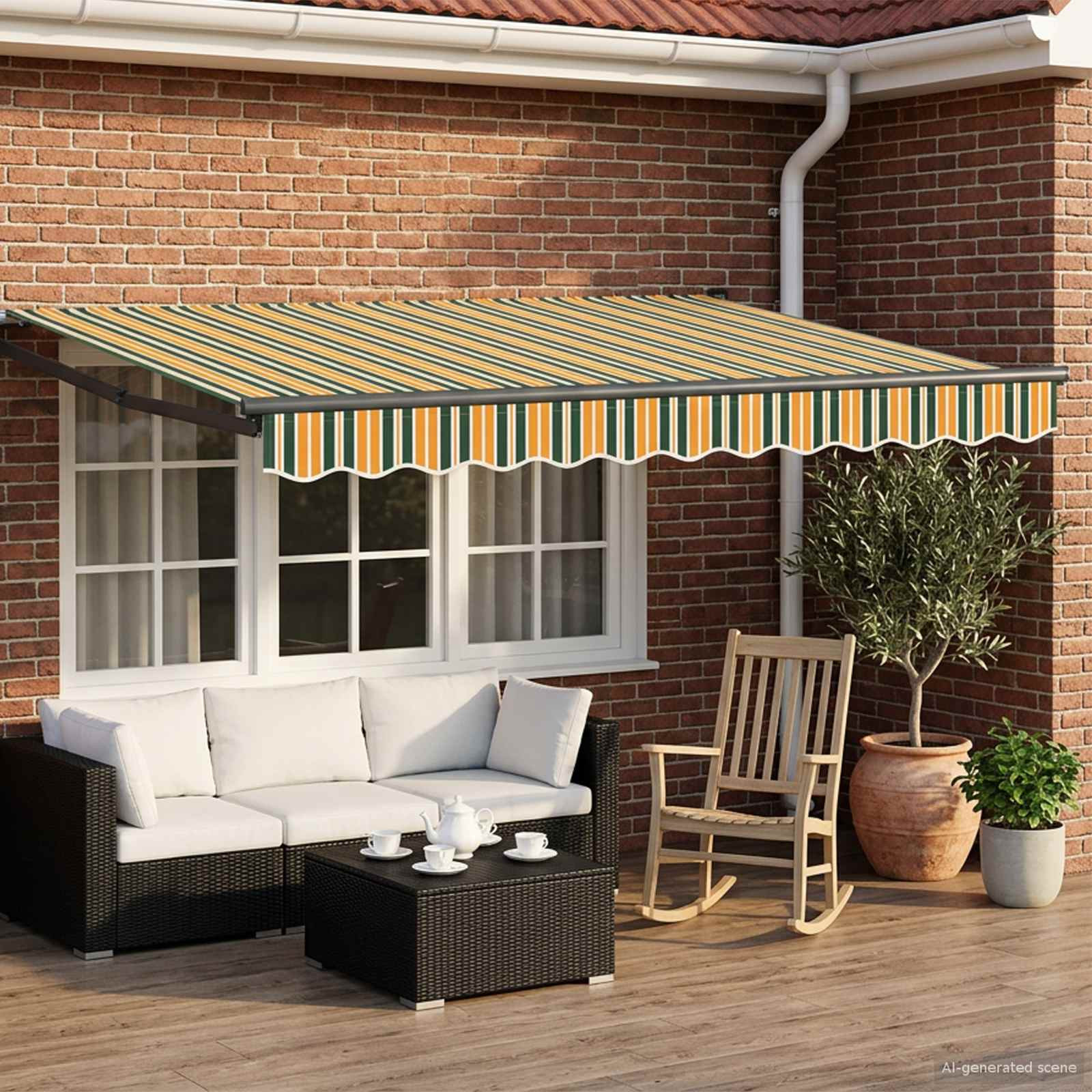 vidaXL Manuelle Gelenkarmmarkise mit LEDs 3 x 2,5 m