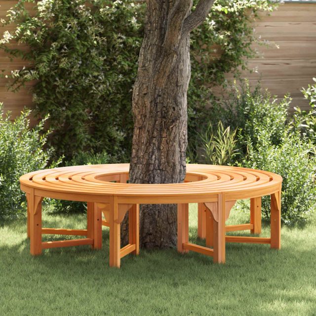 vidaXL Baumbank 2 pcs Natur 160 x 80 x 45cm Massives Eukalyptus Holz