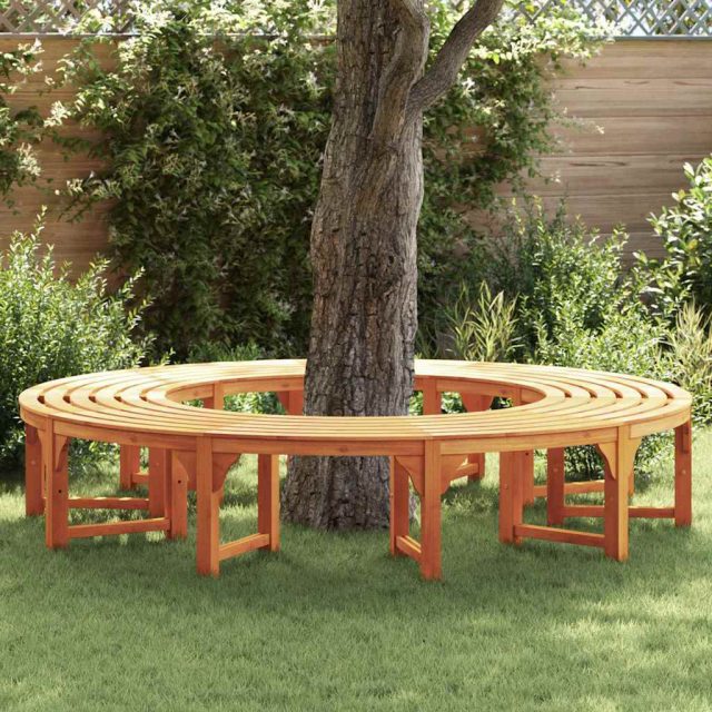 vidaXL Baumbank 2 pcs Natur 160 x 80 x 45cm Massives Eukalyptus Holz