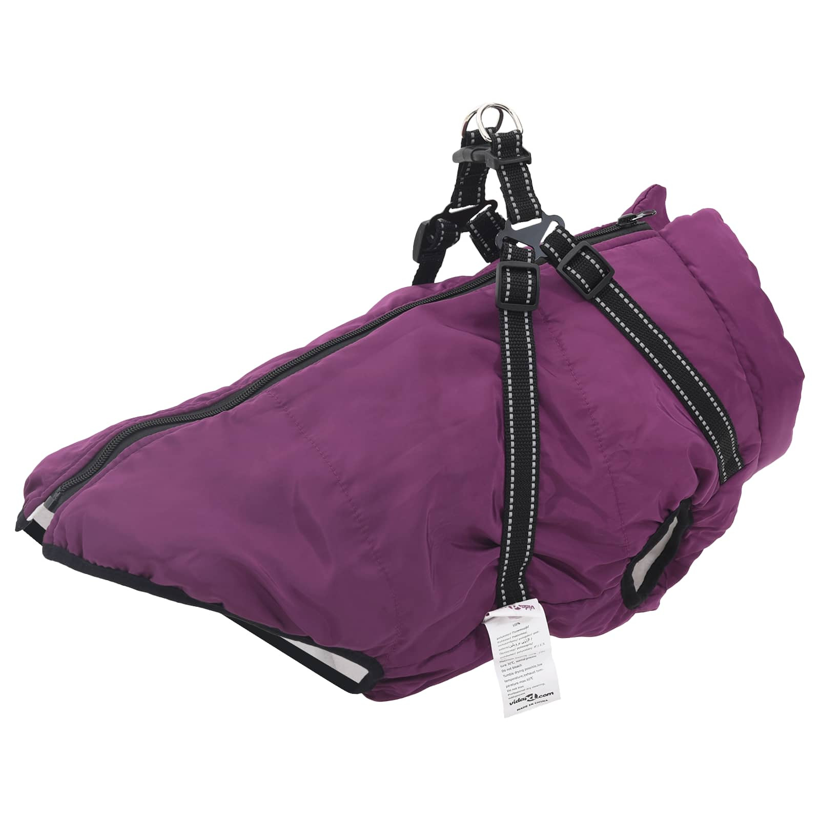 vidaXL Hundemantel Lila L48 Fleece und Polyester