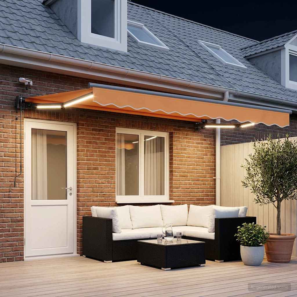 vidaXL Elektrische ausziehbare Markise Sand 4 x 2 m